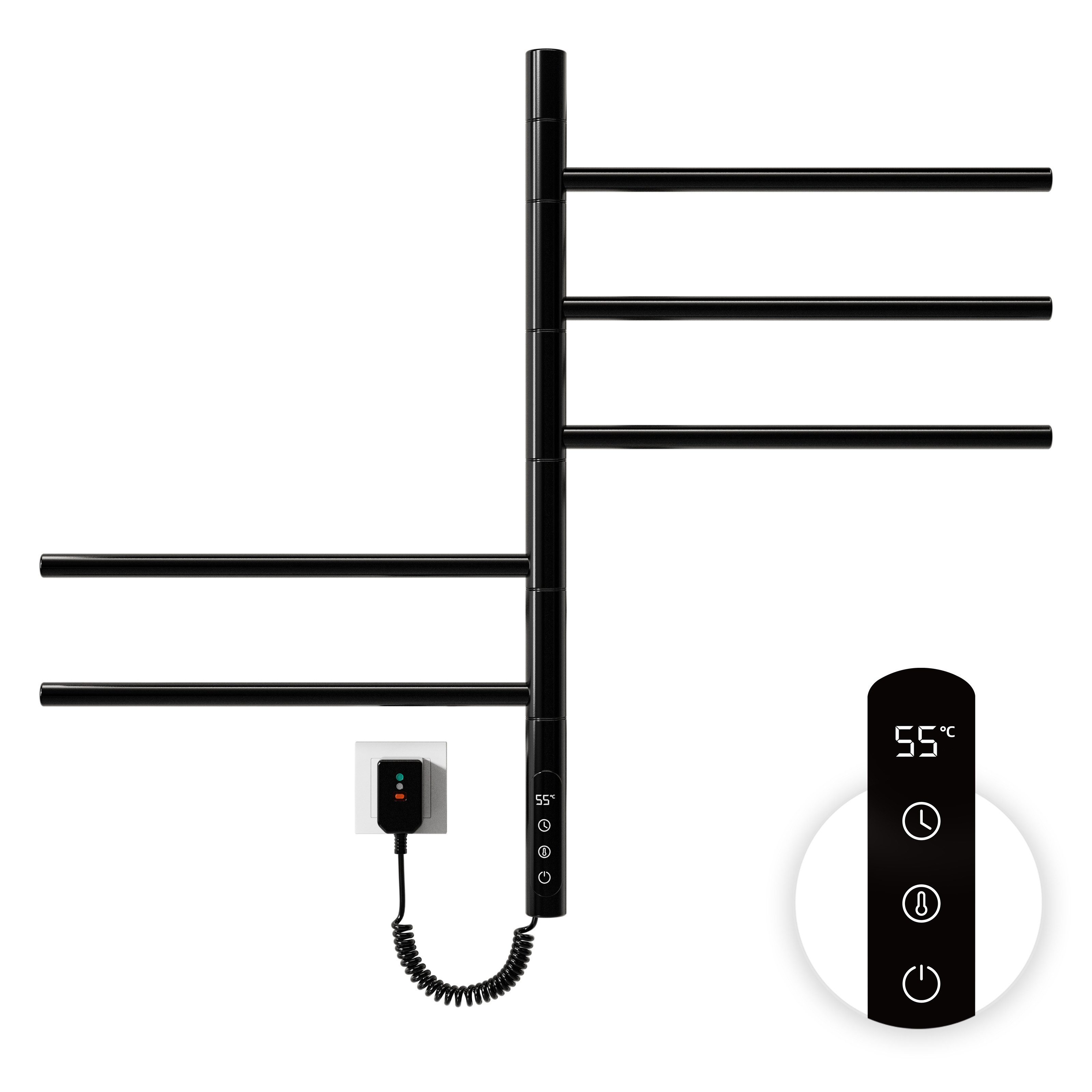 Oihpaw Elektrischer Badheizkörper Handtuchheizkörper Elektrisch Badheizkörp günstig online kaufen