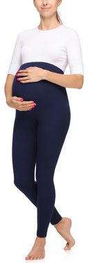 Merry Style Umstandsleggings Damen Lange Umstandsleggings aus Viskose MS10-297 (1-tlg) elastischer Bund