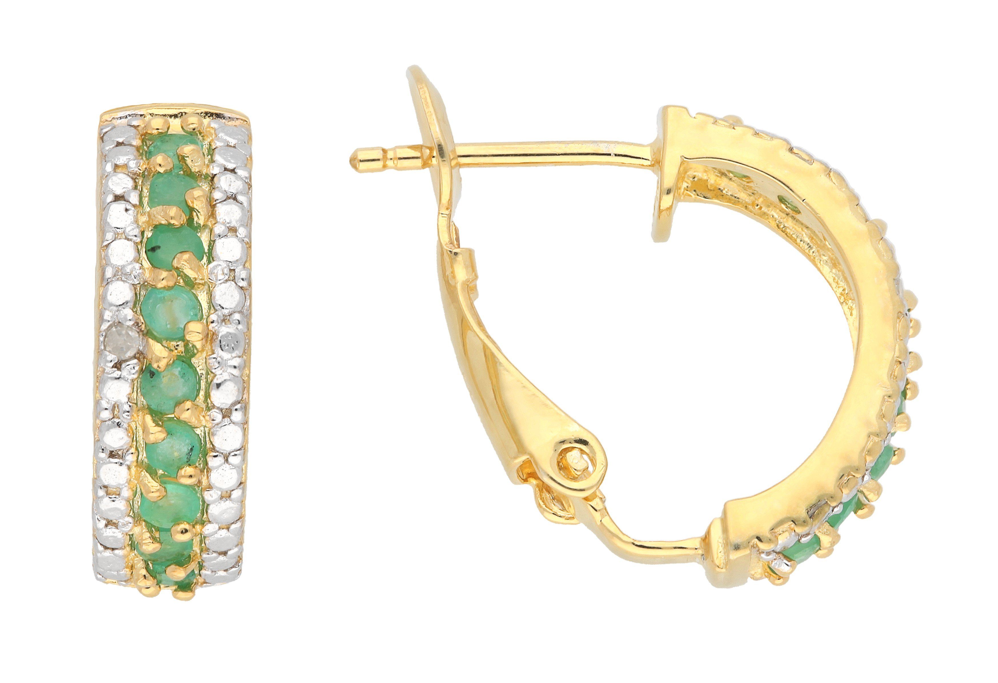 Vivance Paar Ohrstecker Smaragd günstig online kaufen