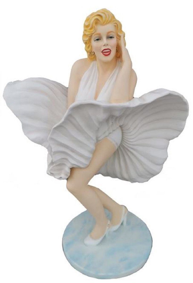 Casa Padrino Skulptur Dekofigur Marilyn Monroe Mehrfarbig H. 165 cm - Wetterbeständige Garten Terrassen Deko Skulptur