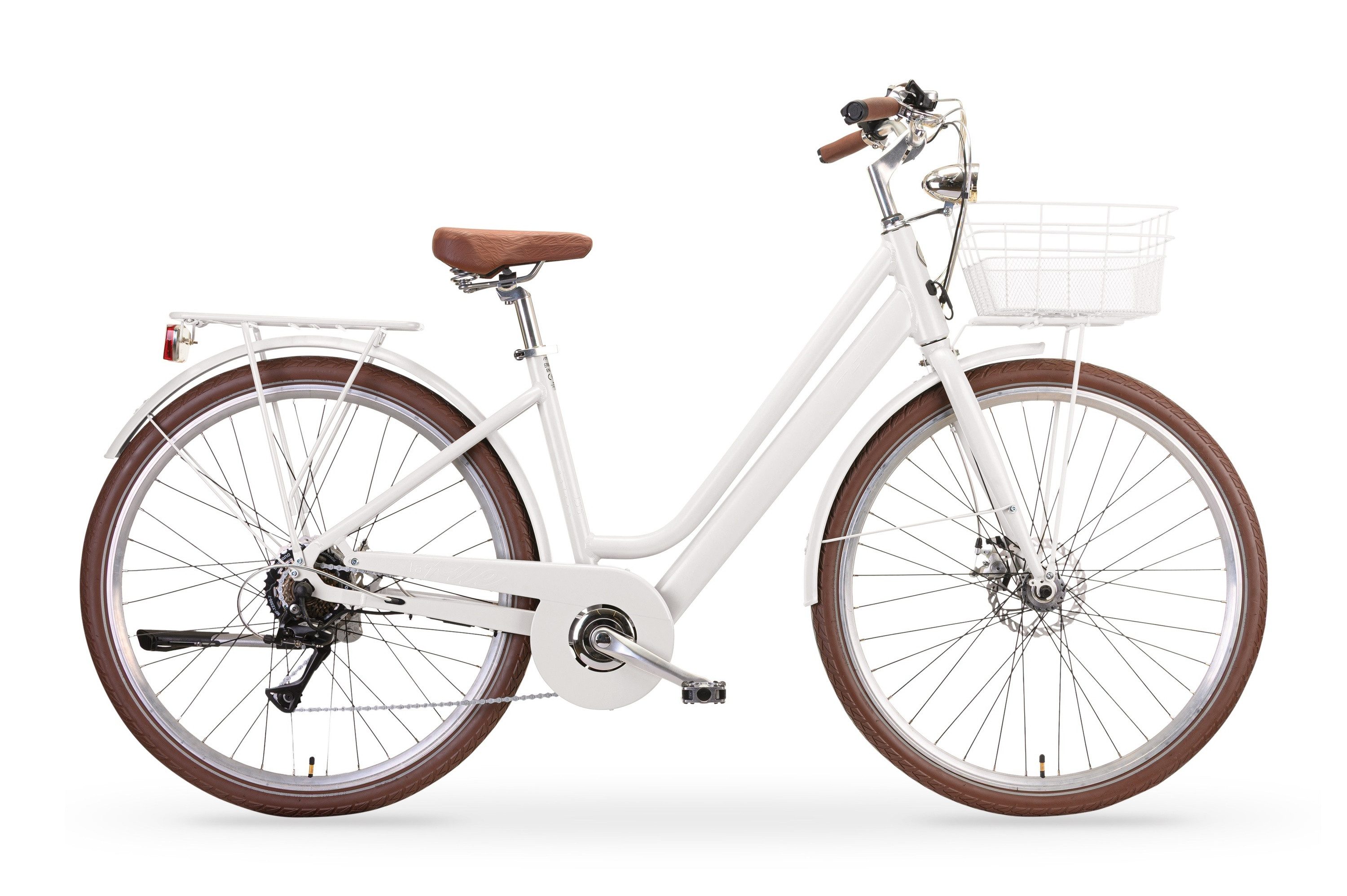 MBM E-Bike LA RUE 2.0, 7 Gang Shimano, Kettenschaltung, Heckmotor, 378 Wh, Elektro-Citybike LA RUE 2.0
