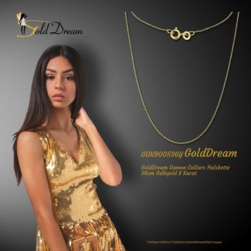 GoldDream Goldkette GoldDream Damen Colliers Halskette 36cm (Colliers, Collier), Damen Colliers Halskette 36cm, 333 Gelbgold - 8 Karat, Farbe: goldfarb
