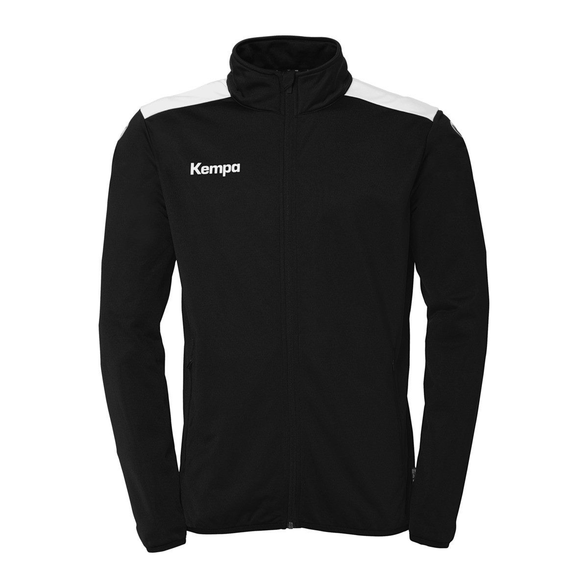 Trainingsjacke Emotion 27 (Full-Zip, 100% Polyester) schwarz/weiss Herren