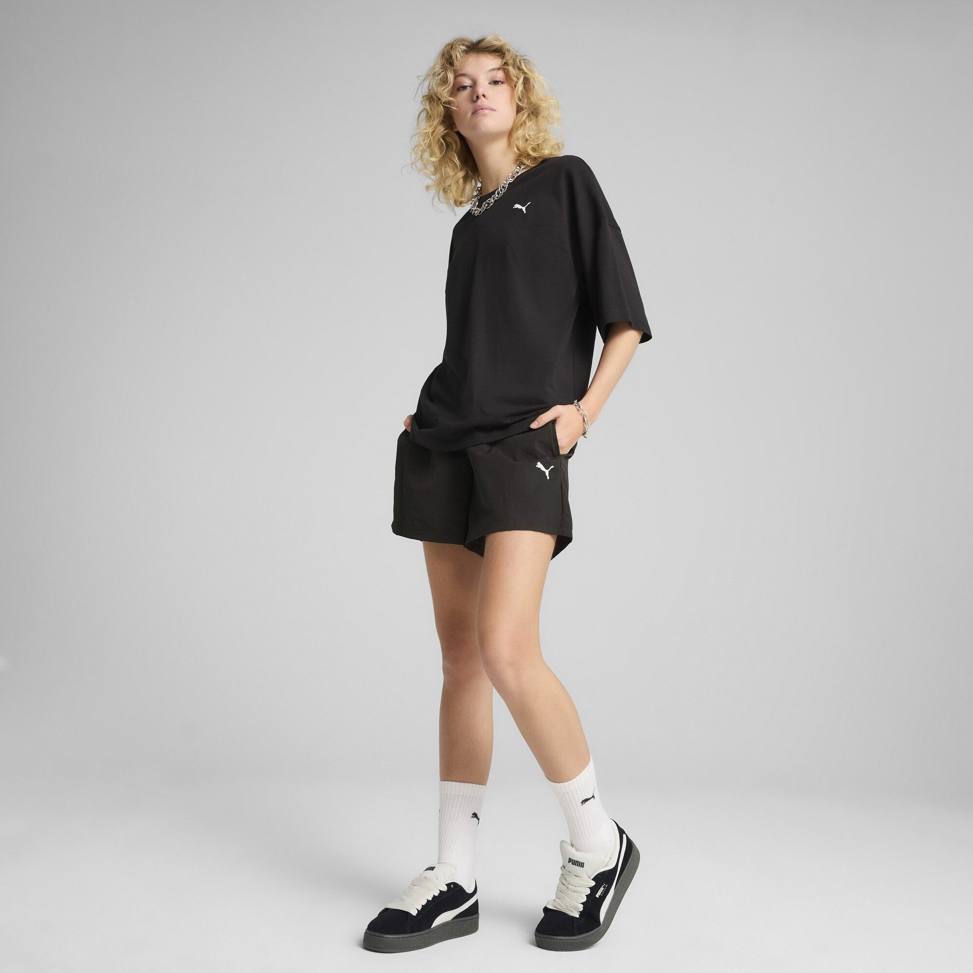 PUMA T-Shirt Wardrobe Essentials Oversized T-Shirt Damen – Bild 4 von 5