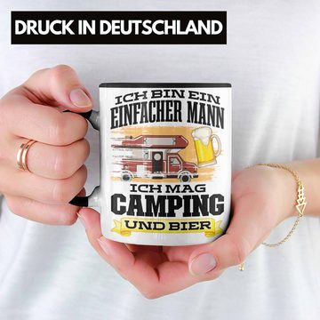 Trendation Tasse Trendation - Wohnwagen Camper Tasse Geschenke Wohnmobil für Männer Campingwagen Geschenkidee Zubehör Camping Opa Oma Rentner Lustig Grafik Bier