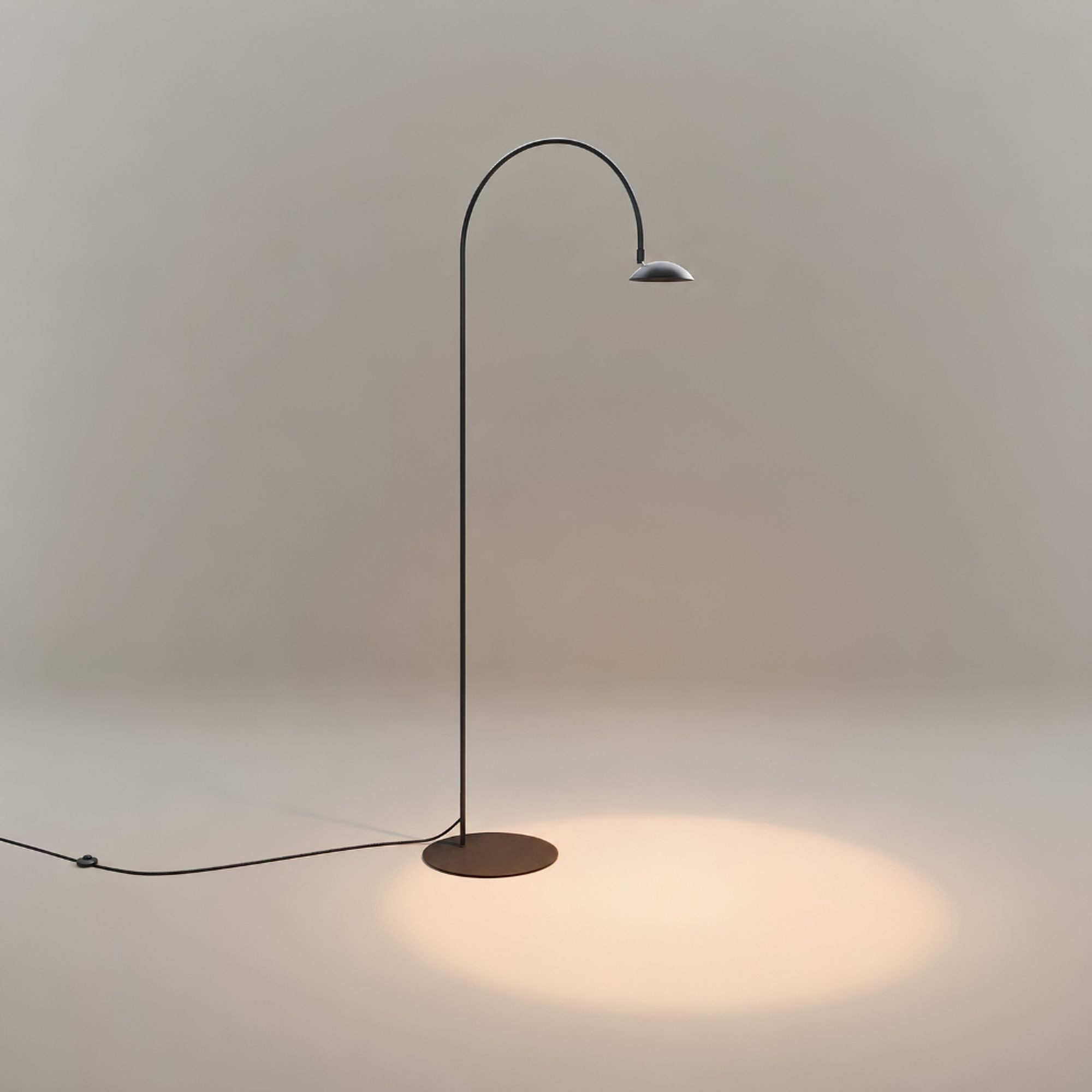s.luce Stehlampe Santa Neo Stehlampe 130cm Schwarz, Warmweiß