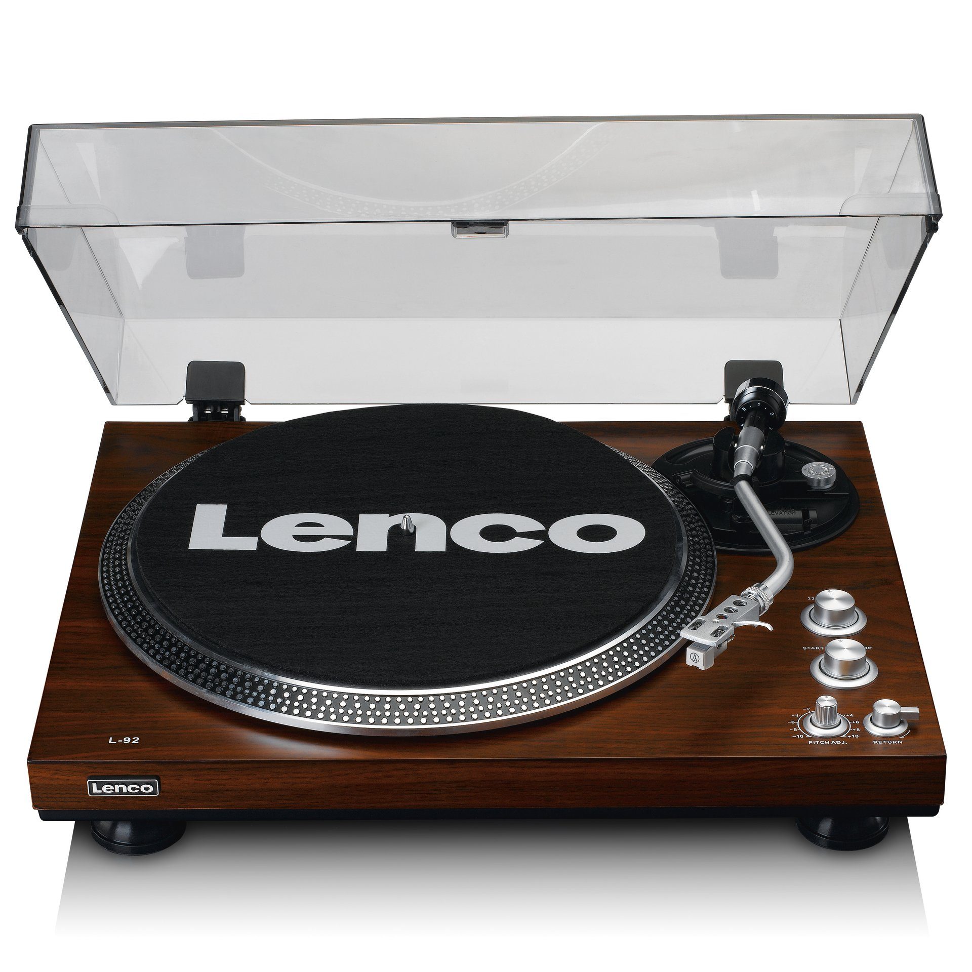 Lenco L-92WA Plattenspieler (Riemenantrieb), Digitalisierung der  Schallplatten über PC via USB-Anschluss | Plattenspieler