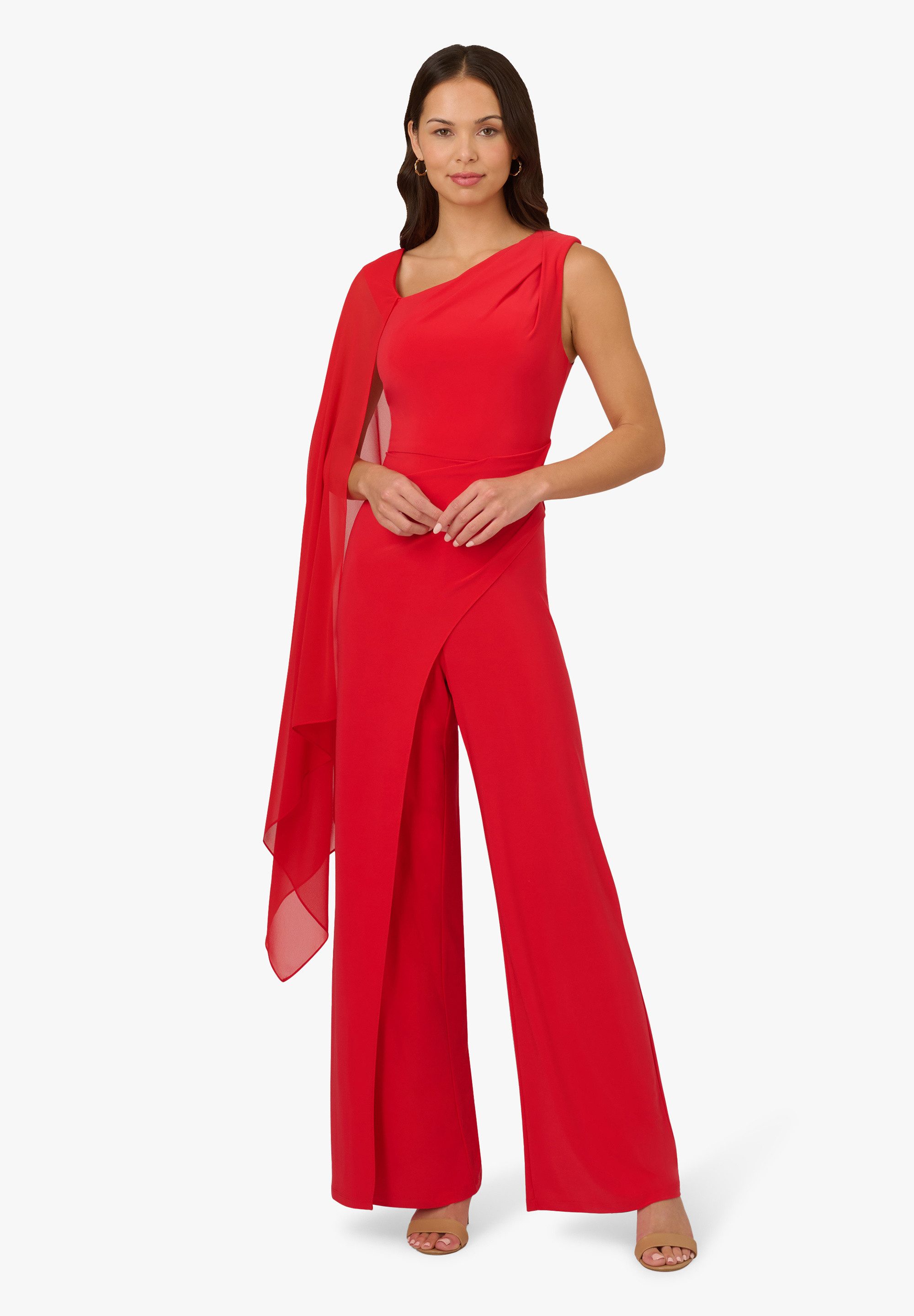 Adrianna Papell Jumpsuit Asymmetrical Jersey Jumpsuit Frech, originell, fem günstig online kaufen