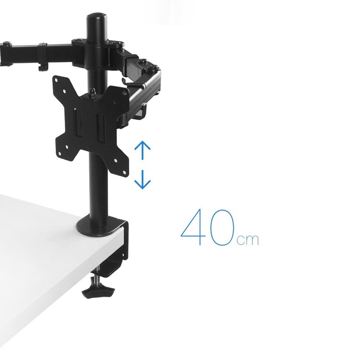 Insma Monitorständer MS02N, (bis 30 Zoll, Doppelarm Computer Monitorhalterung, 360° drehbar Ergonomischer Monitorständer, höhenverstellbar, 10''-30)