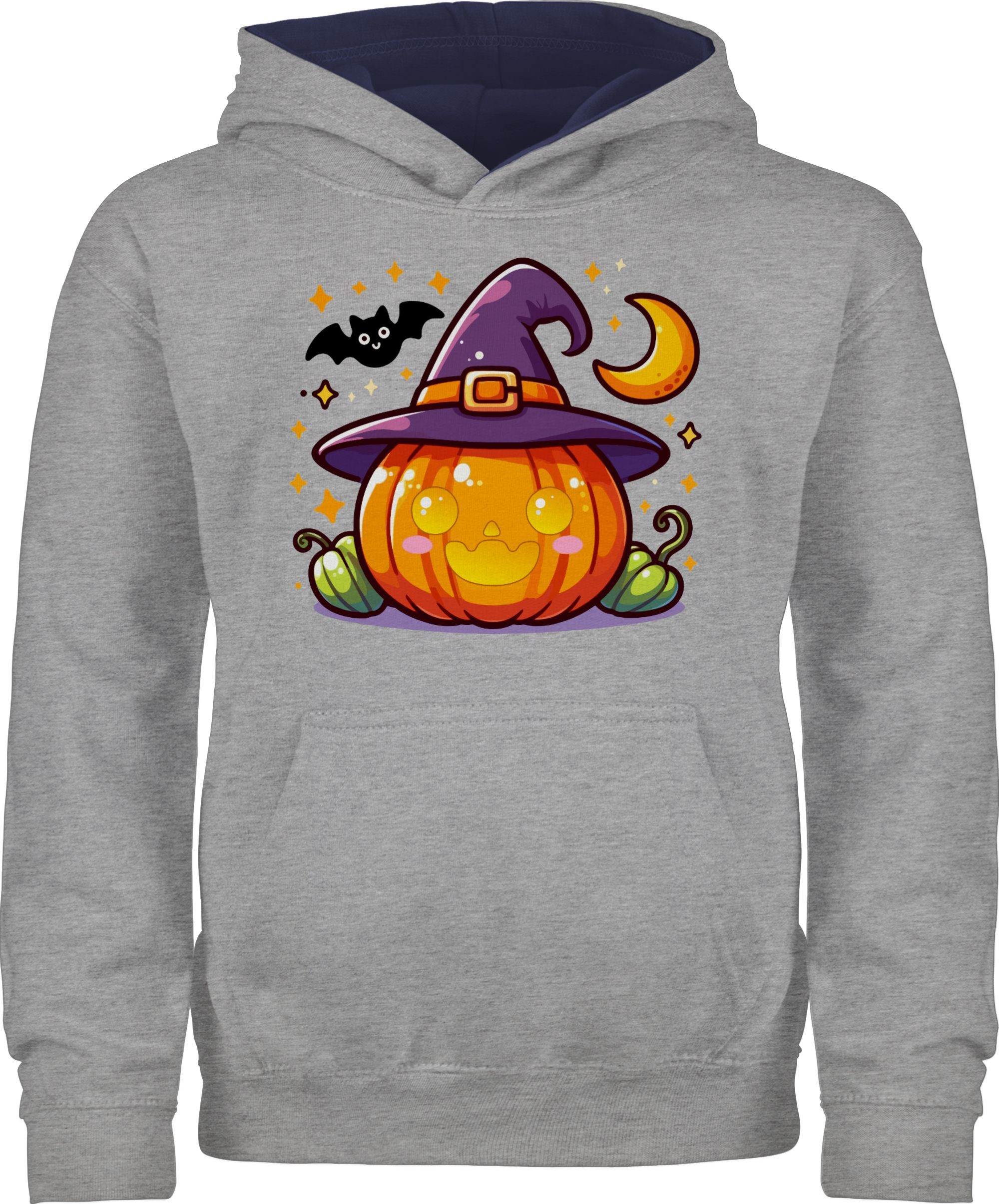 Hoodie Halloween Kürbis, Süßer Kürbis, Halloween Design, Kürbis und Fleder