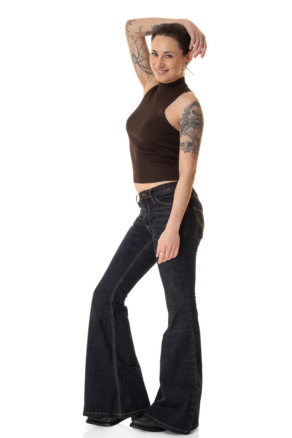Comycom Schlagjeans Damen STAR ROOTS