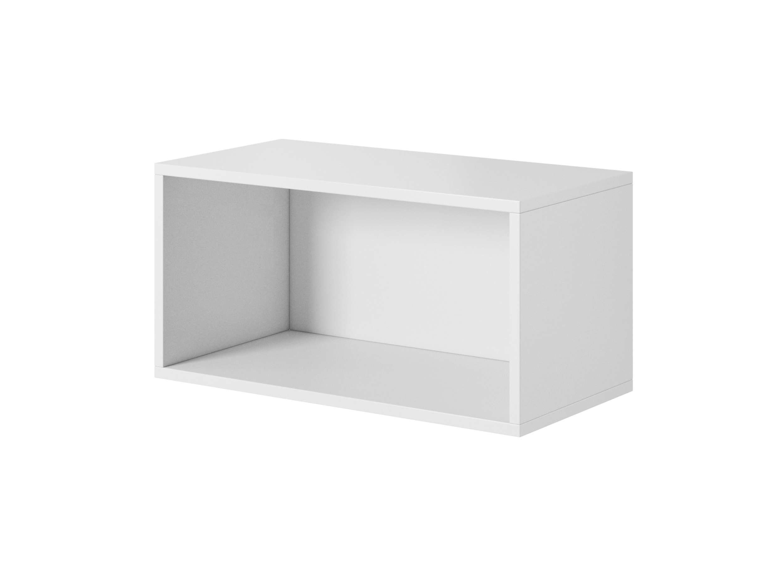 Design 4xHängeschrank, III, bestehend mit aus Modern Cono Wohnmöbel, (6-St), Wohnwand Weiß Wohnzimmer-Set), 2xWandregal Push-to-Open, Stylefy (Set und Matt