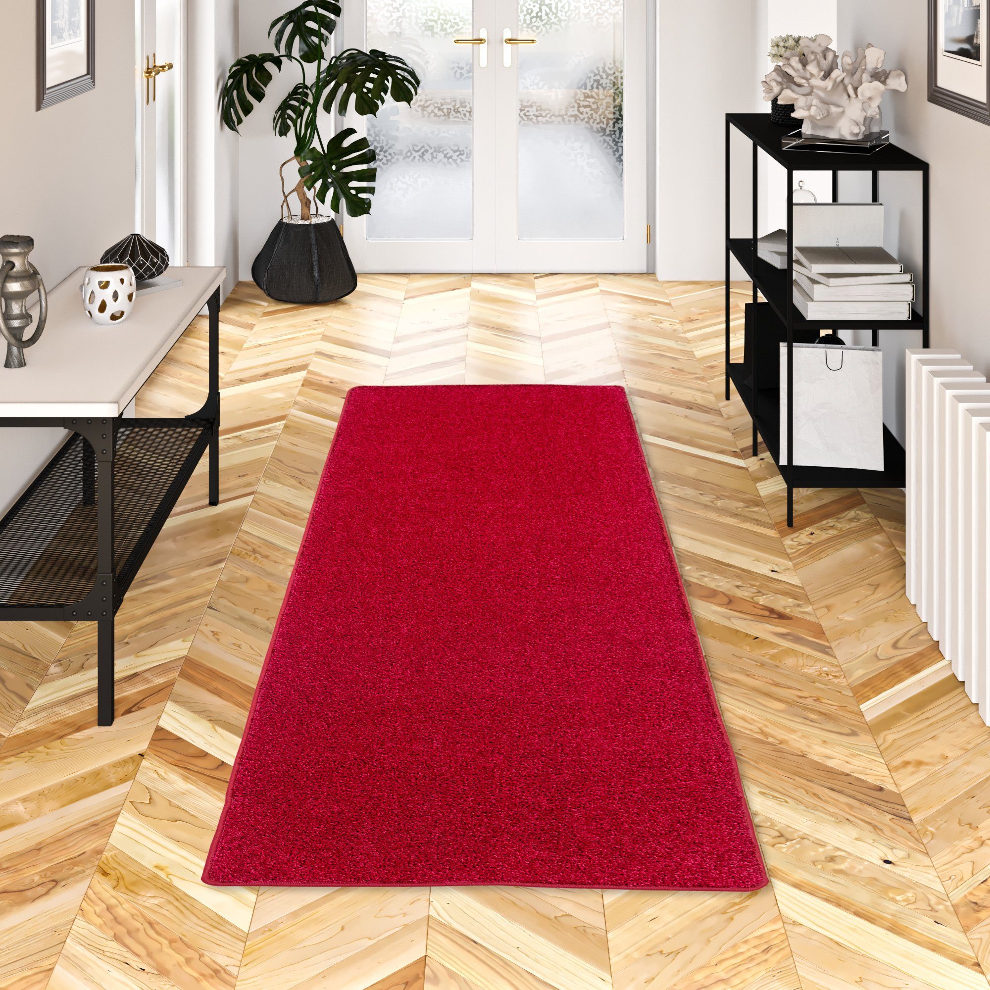 Snapstyle Veloursteppich Hochflor Velours Teppich Läufer günstig online kaufen