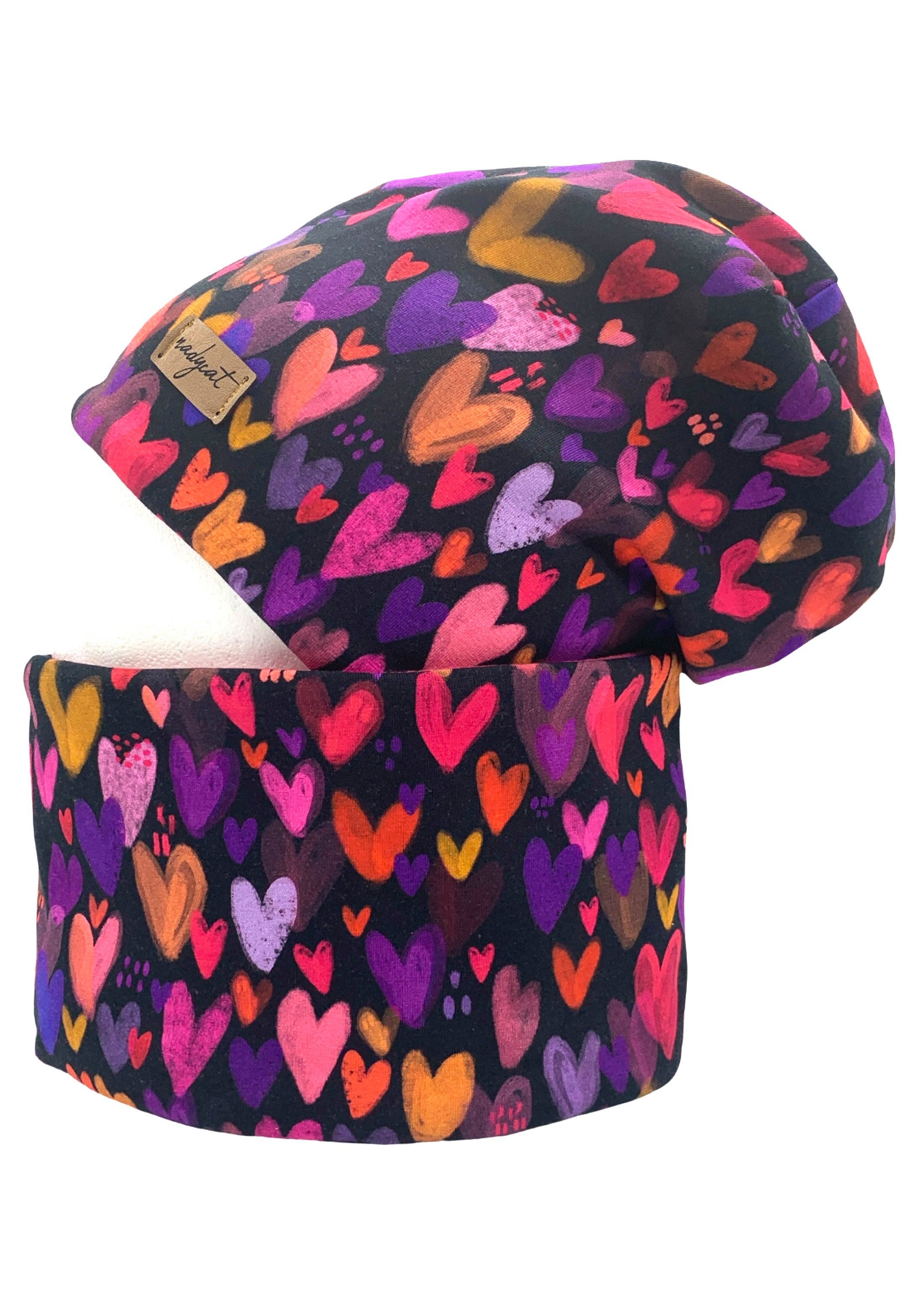 nadycat Beanie HEARTS (2-St., Beanie mit passendem Loop) handgefertigt aus günstig online kaufen