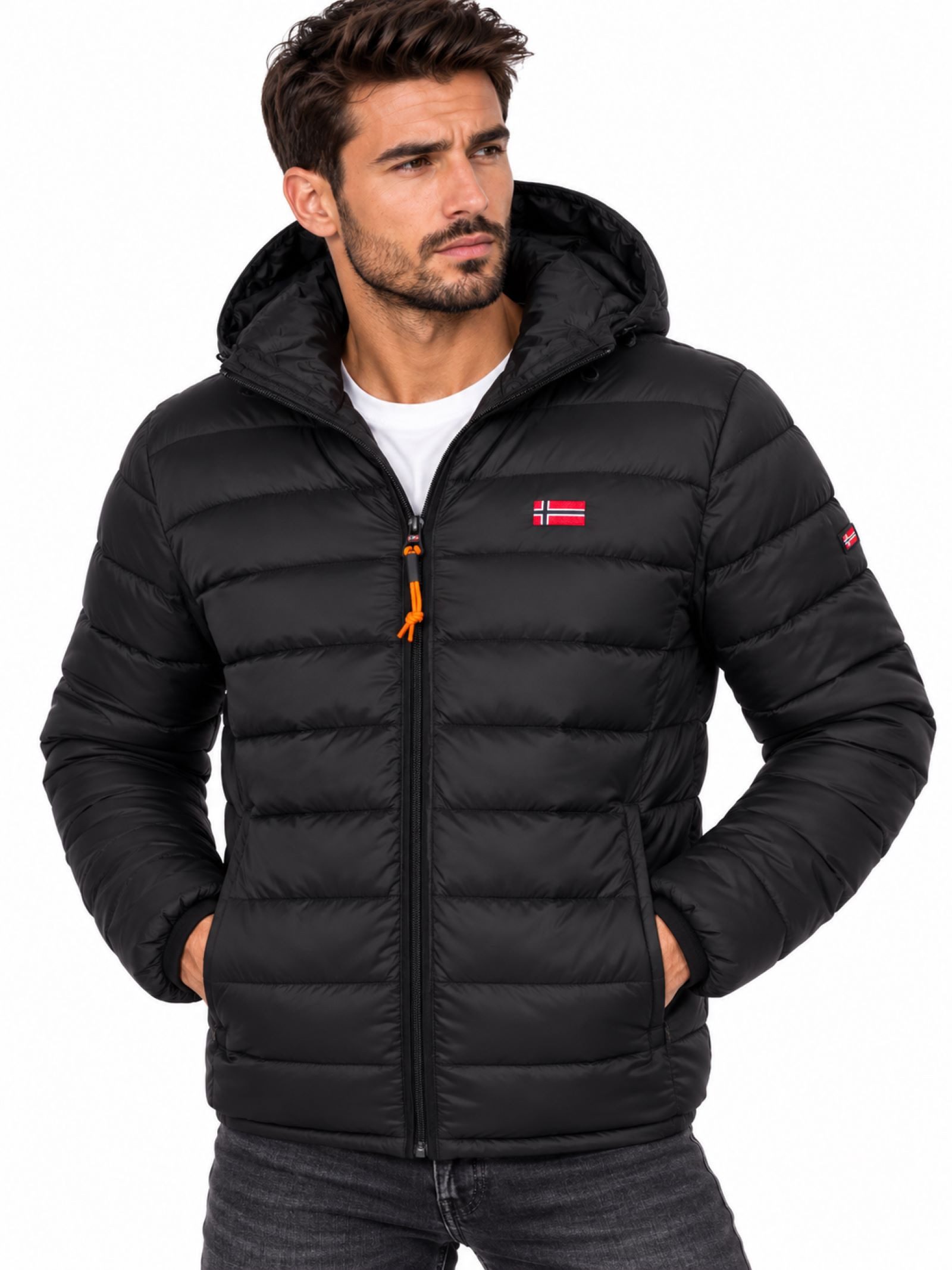 Geographical Norway Steppjacke Herren Herbst Winter Jacke Übergangsjacke Stepp Outdoor Leicht Warm