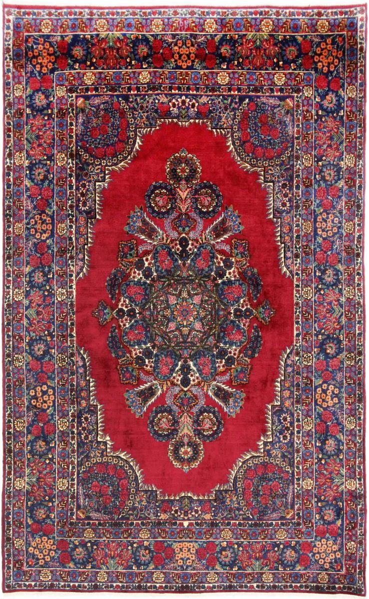 Orientteppich Yazd Signiert 206x337 Handgeknüpfter Orientteppich / Perserteppich, Nain Trading, rechteckig, Höhe: 12 mm