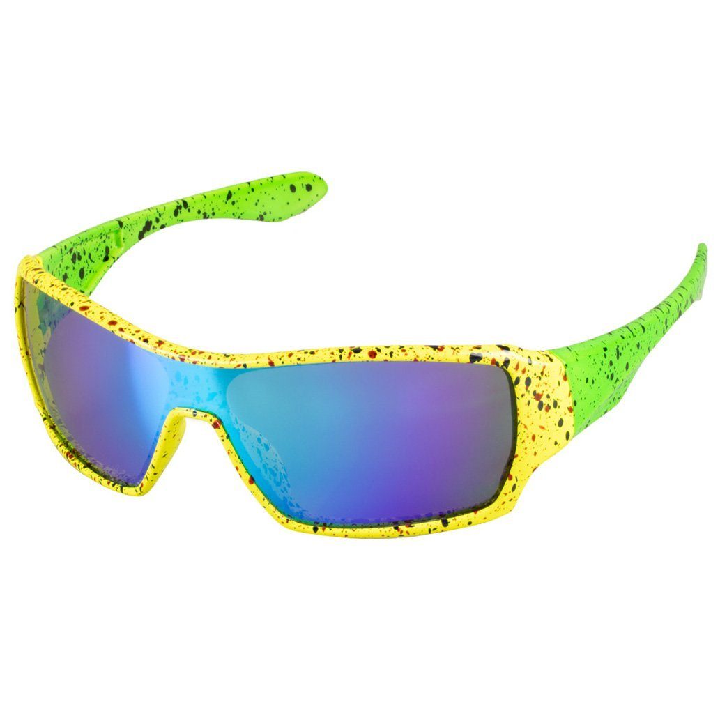 Kostüm 80er Disco Brille gelb