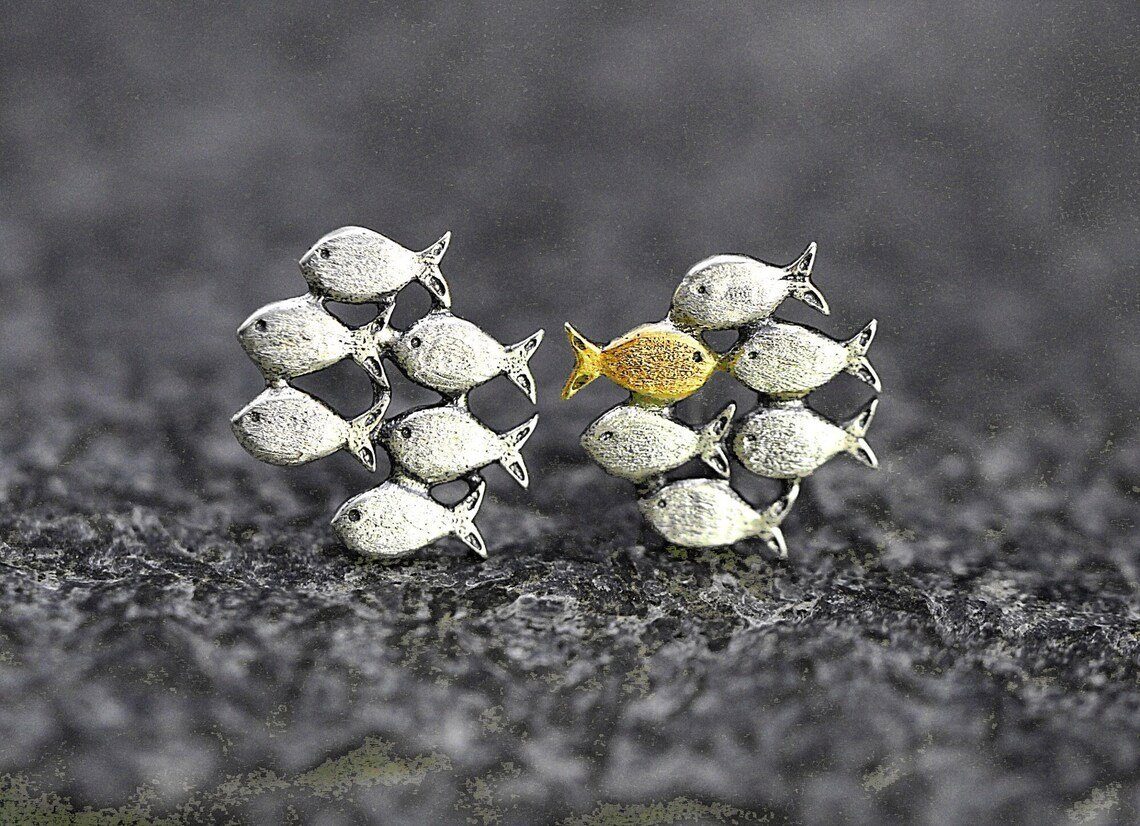 Villa Sorgenfrei Schmuckmanufaktur Ohrring-Set Ohrstecker Gegen den Strom günstig online kaufen