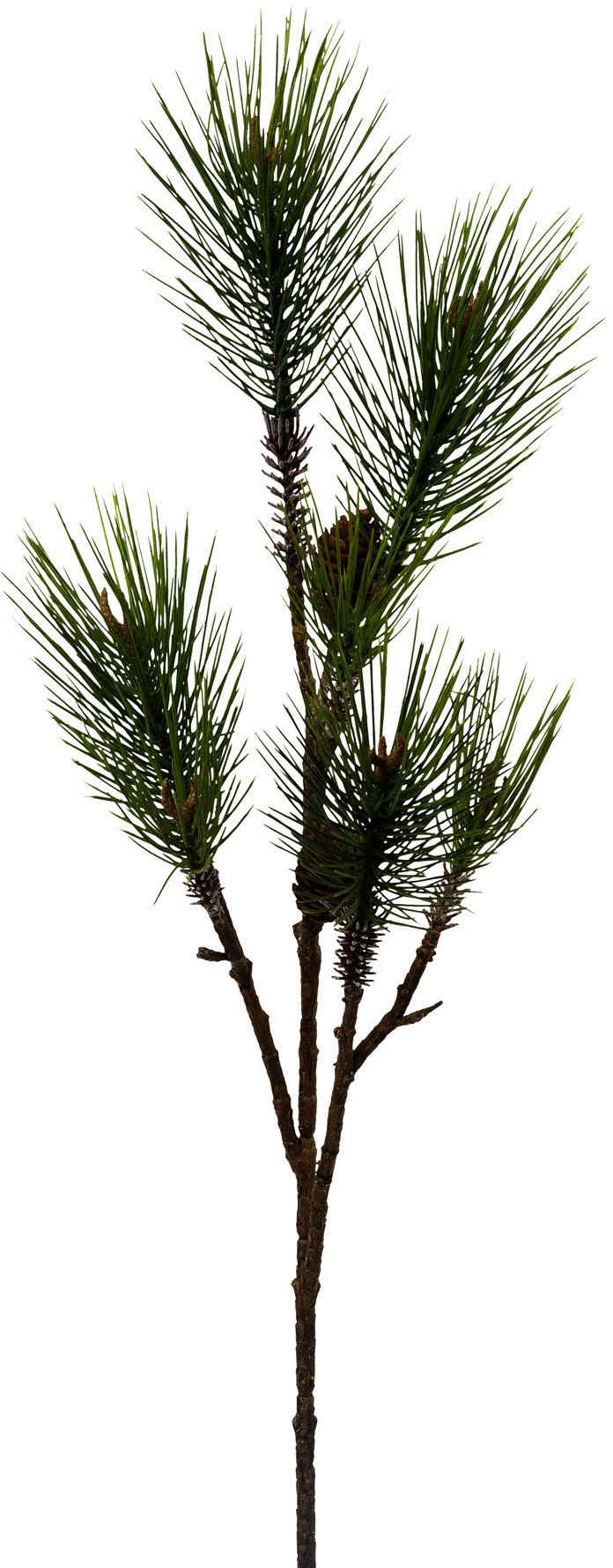 Winterliche Kunstpflanze Weihnachtsdeko Kiefer, Creativ deco, Höhe 115 cm, Zweig mit Zapfen