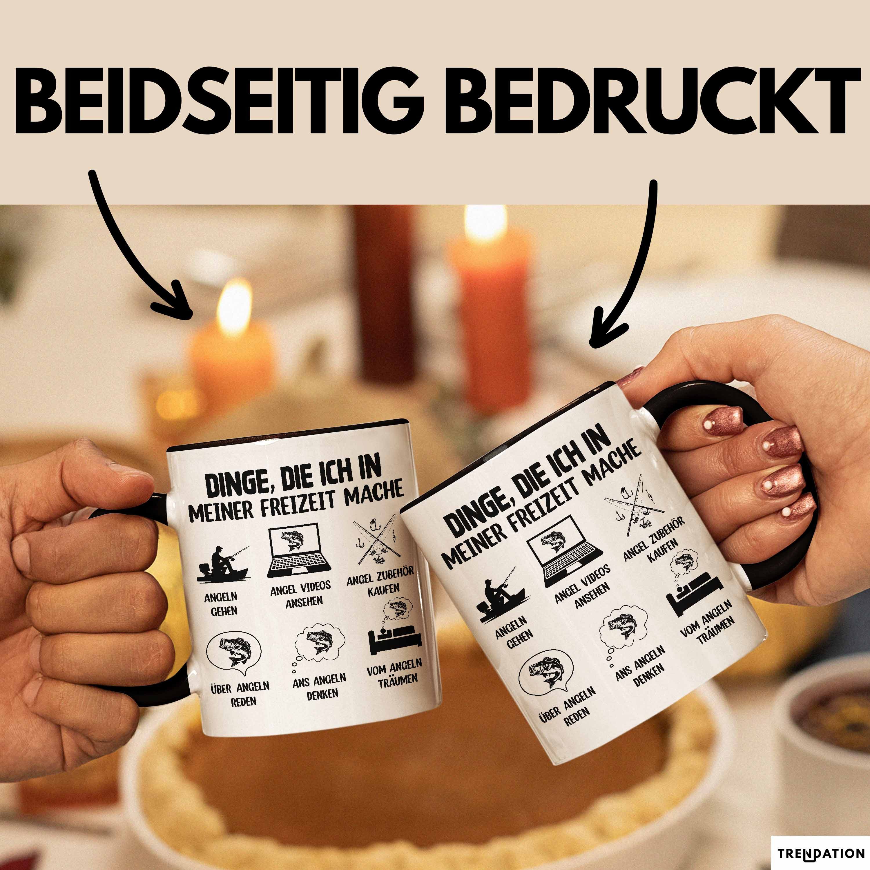 Trendation Tasse Dinge Die Ich In Meiner Freizeit Mache Angeln Tasse Geschenk Für Angle