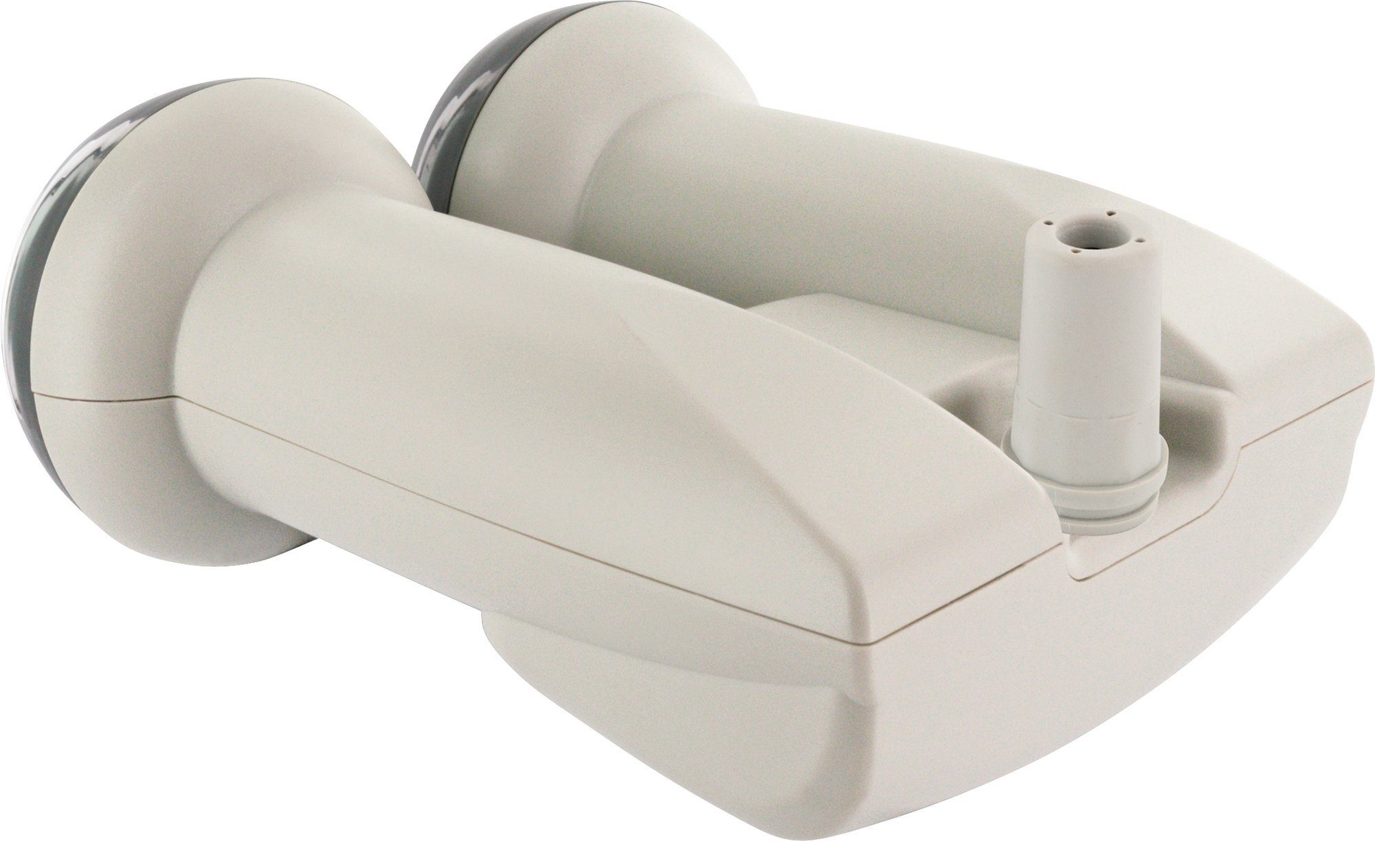 Schwaiger 715071 Monoblock-LNB (für 1 Teilnehmer, Schutzkappe für Anschlüsse, hellgrau)