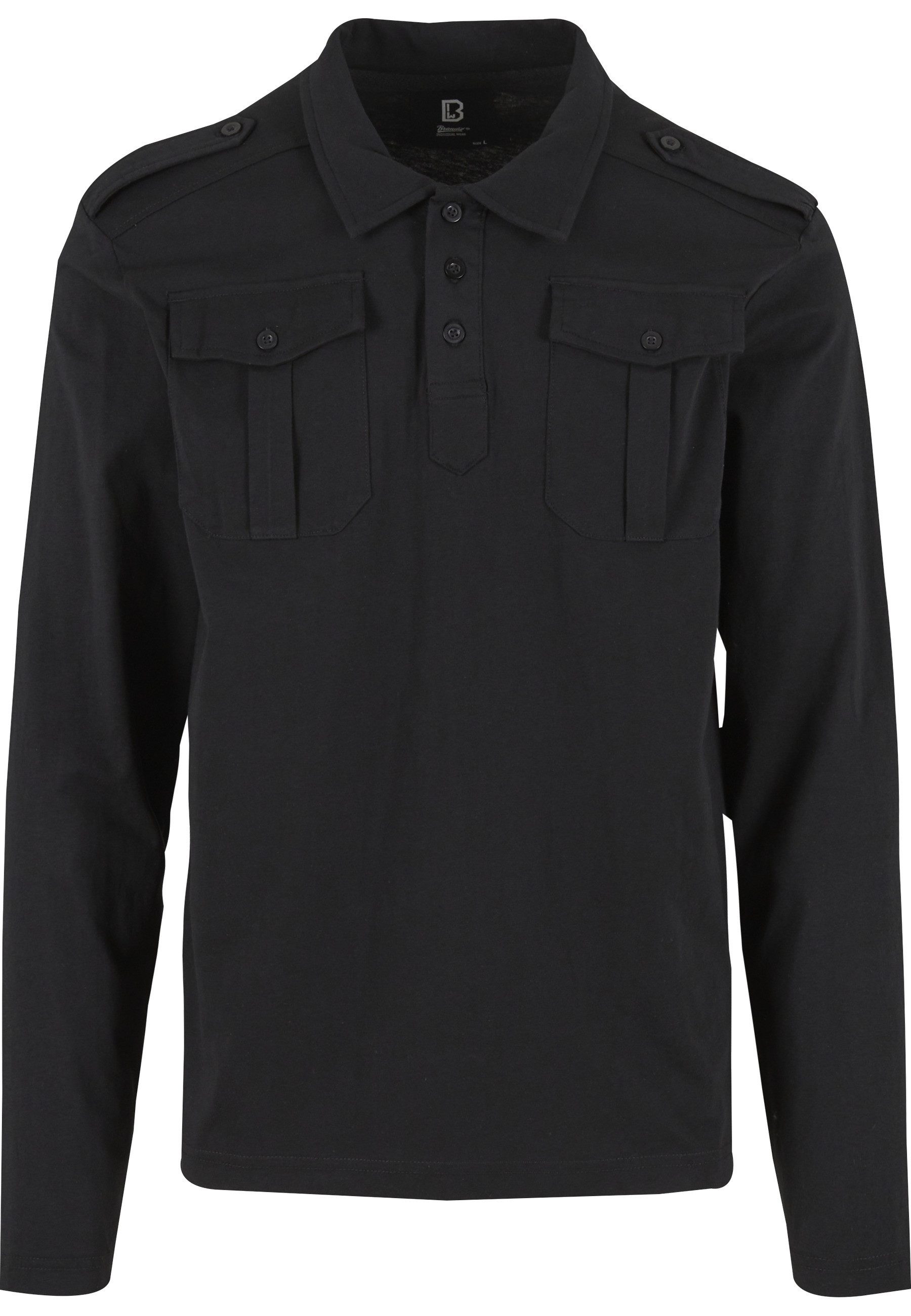 Brandit Poloshirt Brandit Herren Jersey Poloshirt Willis longsleeve (1-tlg)