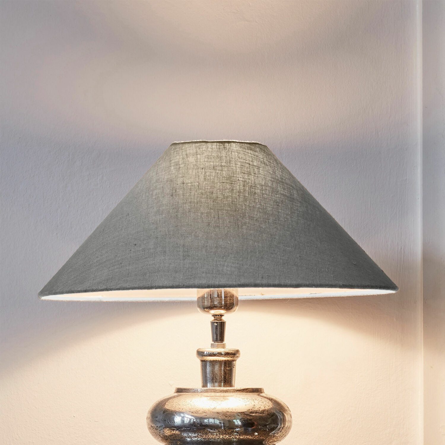 Mirabeau Lampenschirm Lampenschirm Emmera taupe günstig online kaufen