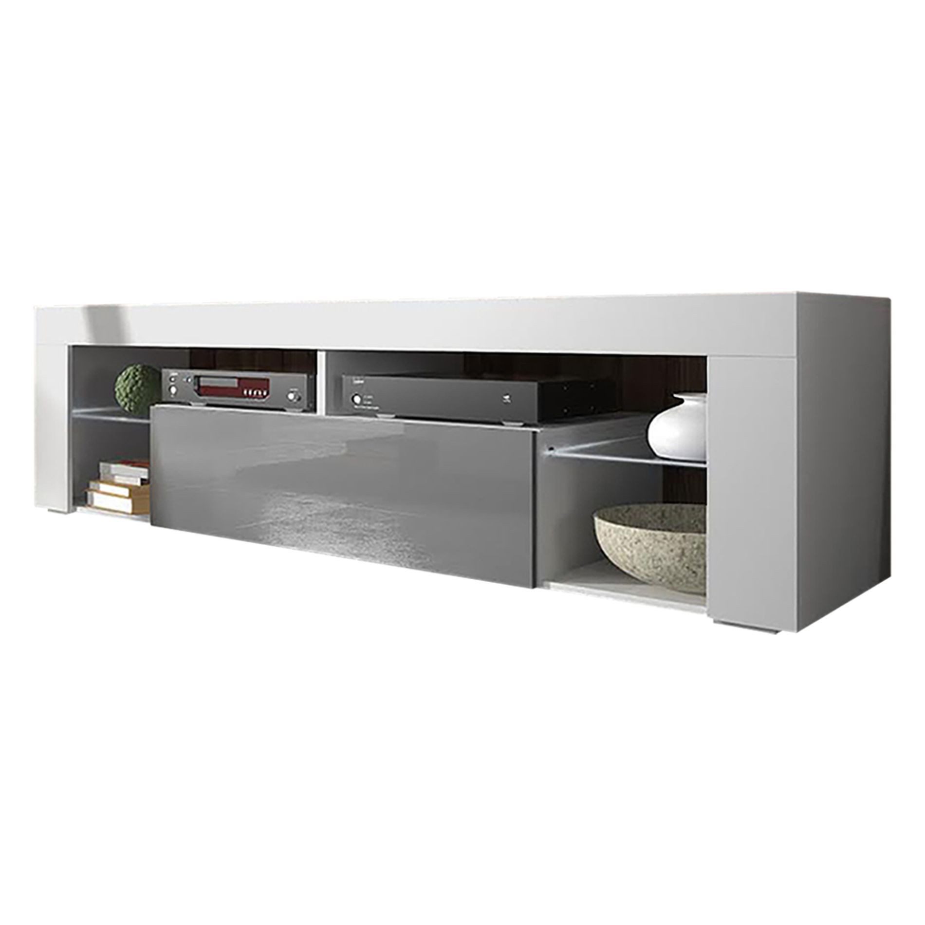 Selsey TV-Schrank BIANKO TV-Lowboard asymmetrisch, 140 günstig online kaufen