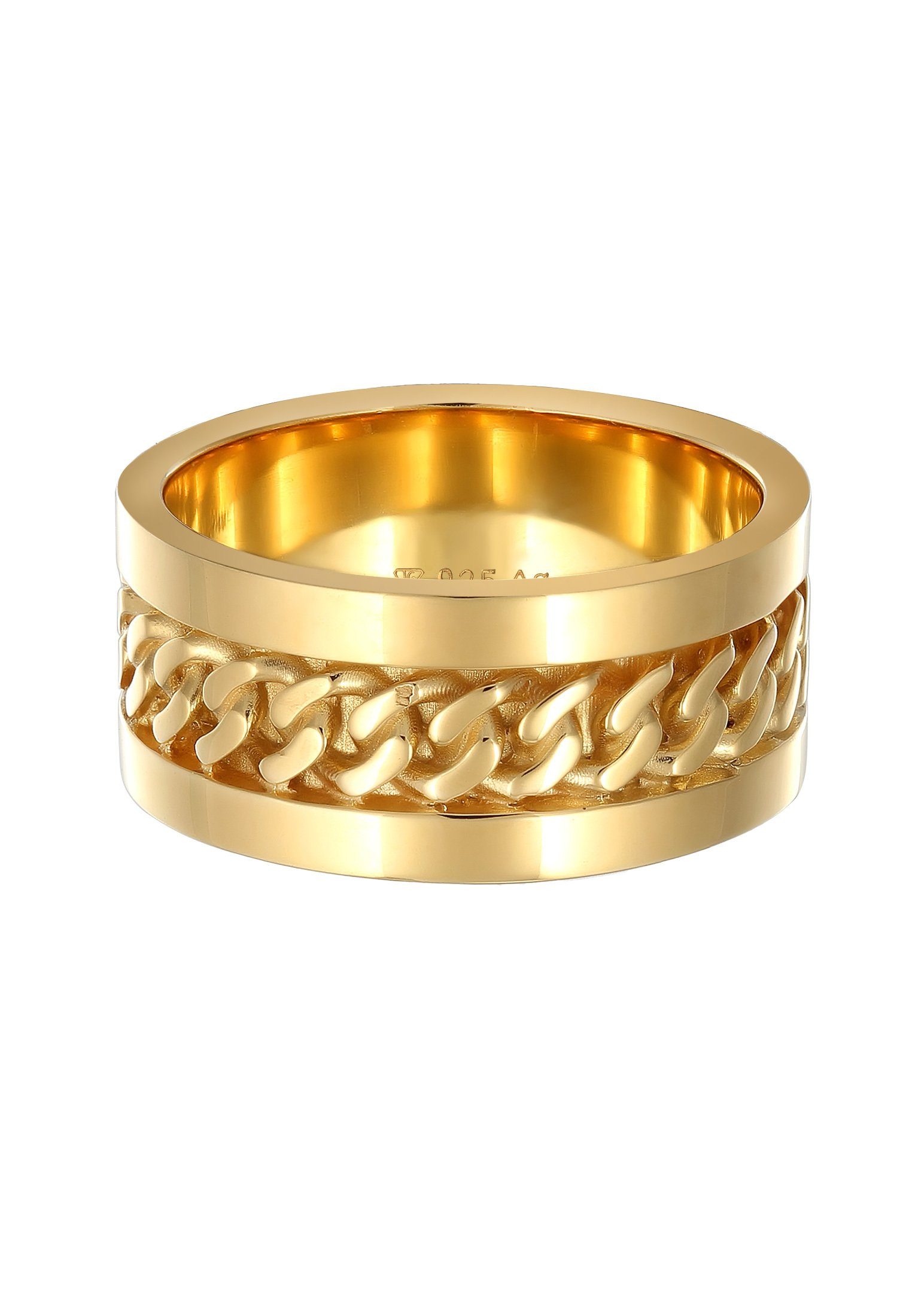Elli Fingerring Damen Bandring Panzer Design günstig online kaufen