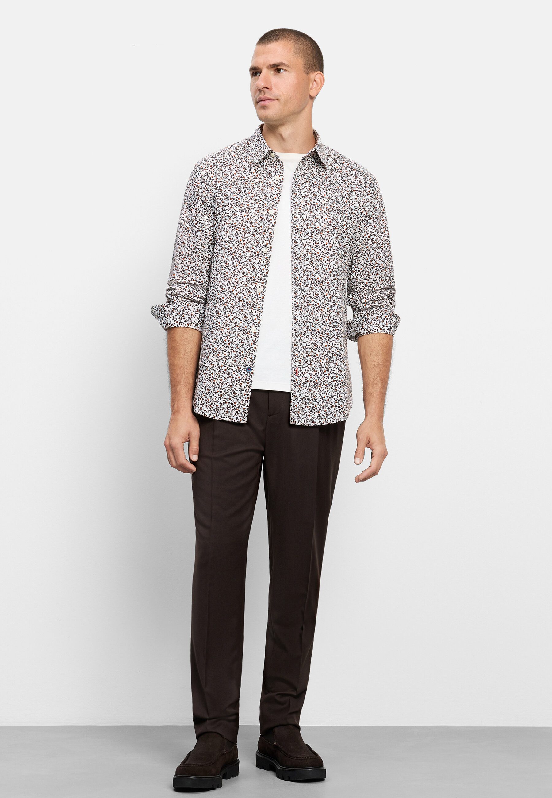 OLYMP Langarmhemd OLYMP Casual, Regular Fit, Kent