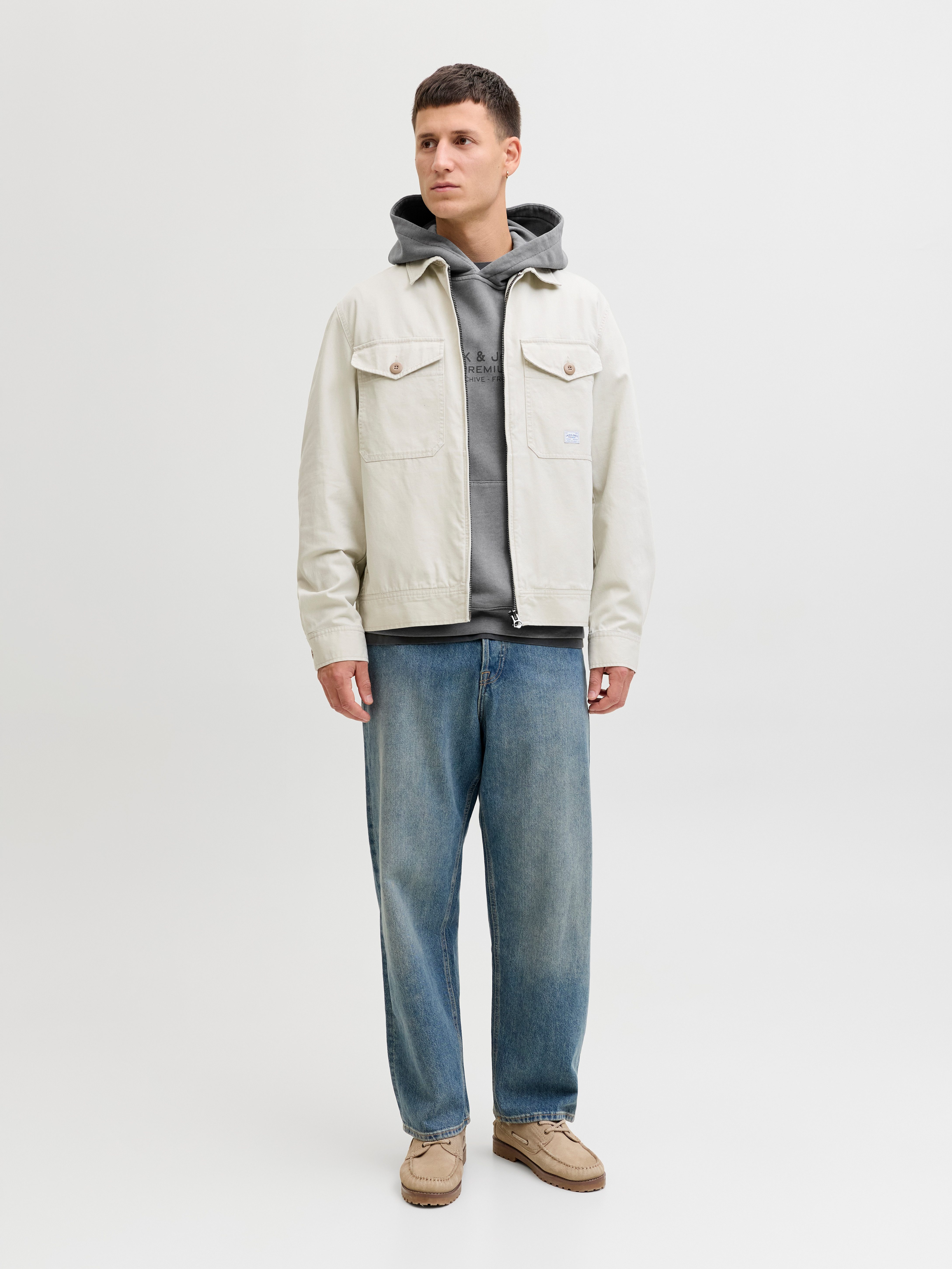 Jack & Jones Kapuzensweatshirt JPRBLUAIDEN HOOD SWEAT Baumwolle, regular fit – Bild 4 von 5