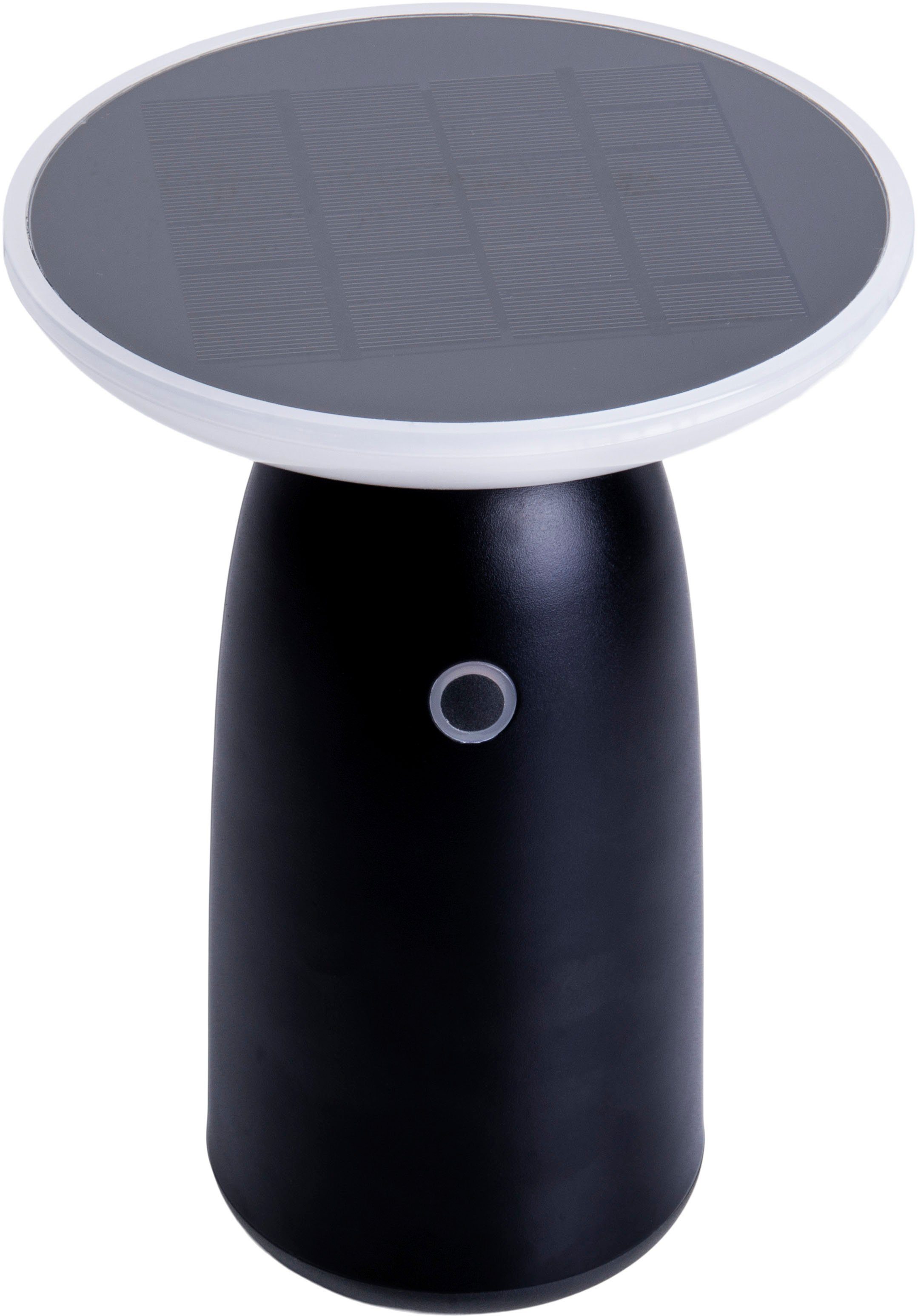 näve LED Solarleuchte Ada, LED inkl. (Batterien= dimmbar, Stufenweise Warmweiß, integriert, USB-C-Kabel fest