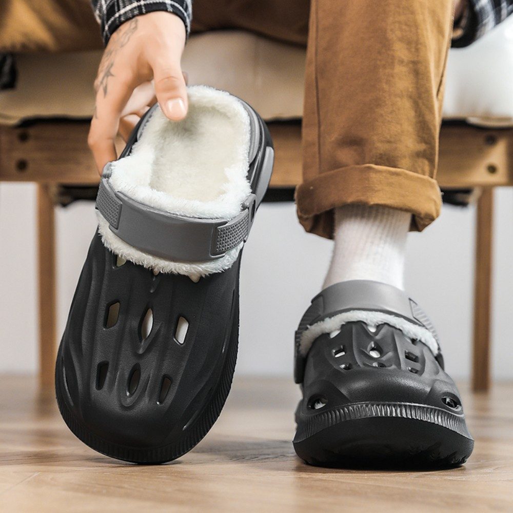 HUSK'SWARE Clog (Gefütterte Clogs für Damen und Herren – warme) Gefütterte Lochschuhe – komfortabel, warm und atmungsaktiv