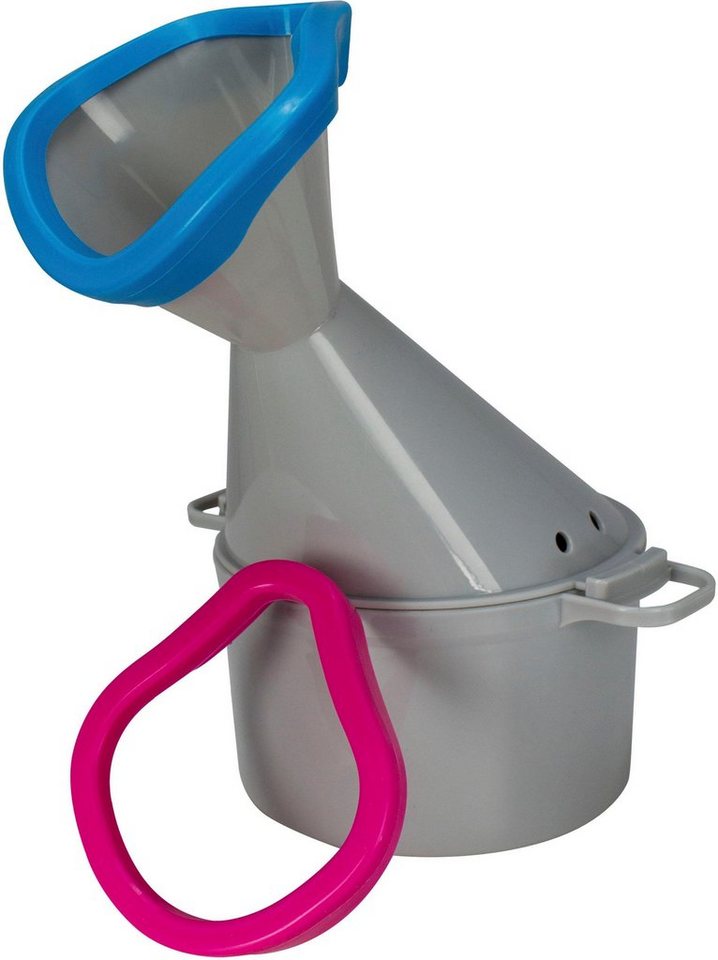 Hydas Inhalator für eine angenehme Anwendung, mit 2 Soft-Aufsätzen für Mund und Nase, zum Befüllen mit heißem Wasser und Zusätzen, 700 ml Fassungsvermögen