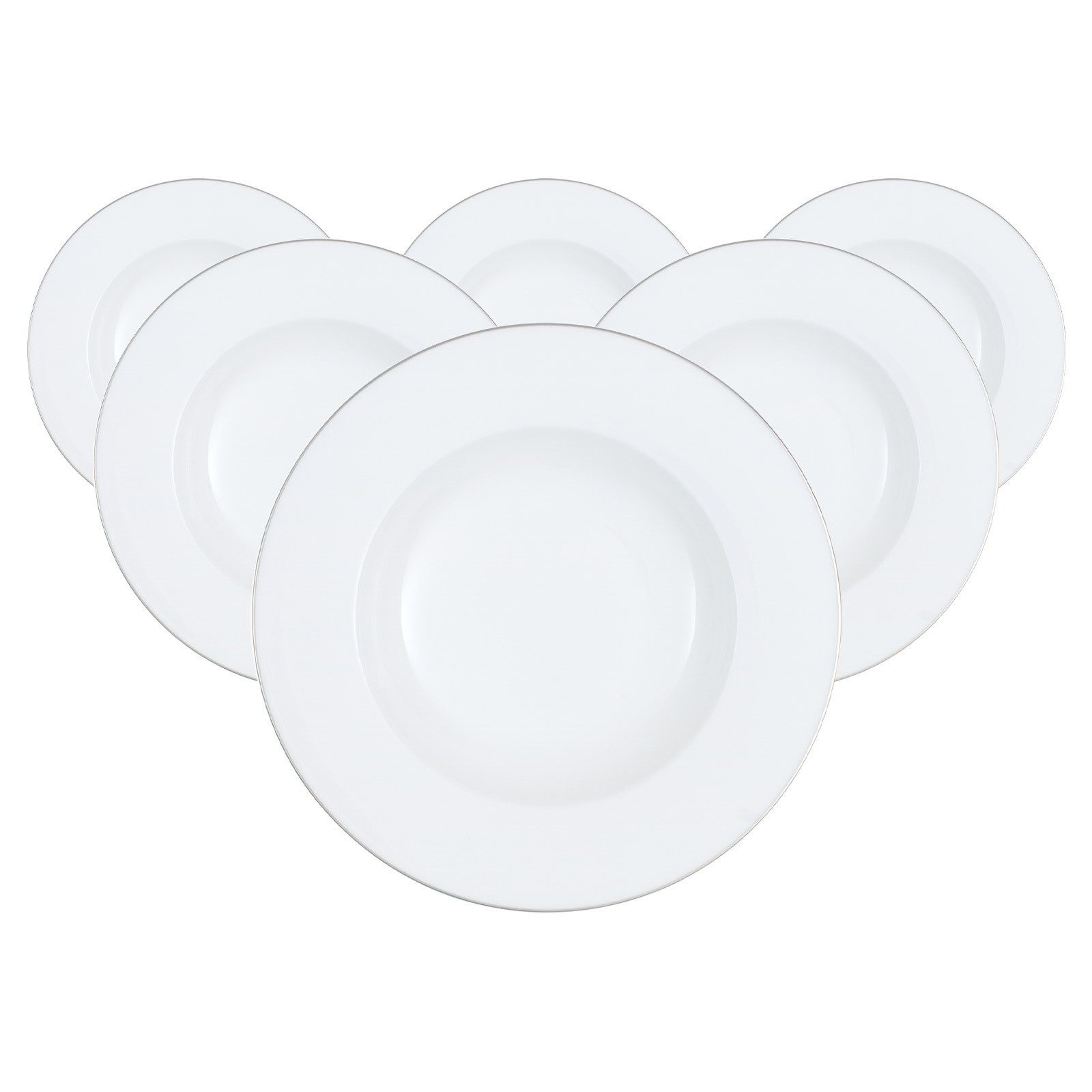 Villeroy & Boch Suppenteller Anmut Platinum No.1 Suppenteller ø 24,8 cm, (1 St)
