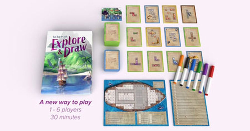 Skellig Games Spiel Die Insel der Katzen - Explore & Draw