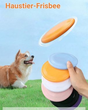 FIDDY Tier-Intelligenzspielzeug Haustierspielzeug Frisbee, Interaktion im Freien, (2-tlg) Rutschfeste Frisbee, geeignet zum Spielen im Freien, 2 Stück