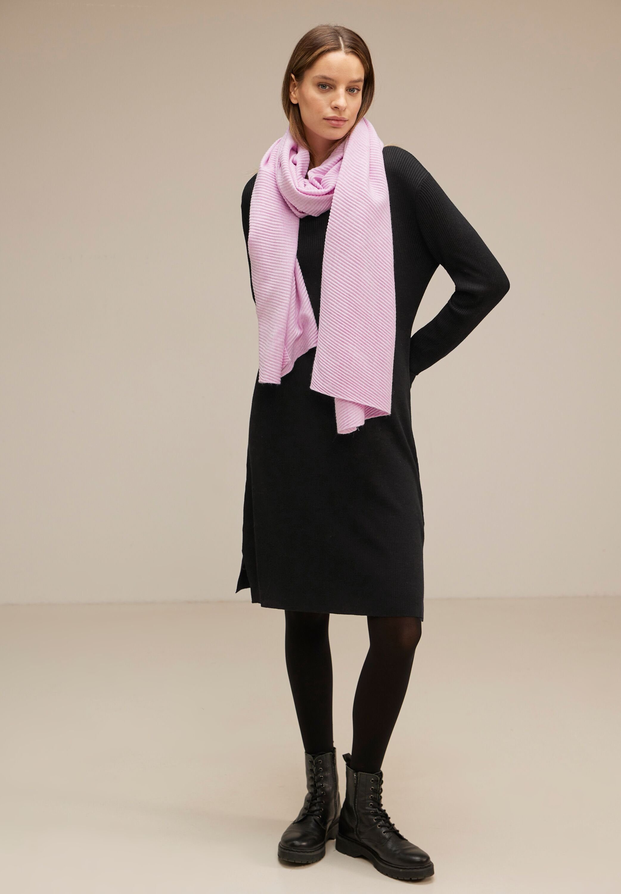 STREET ONE Midikleid mit Rundhalsausschnitt