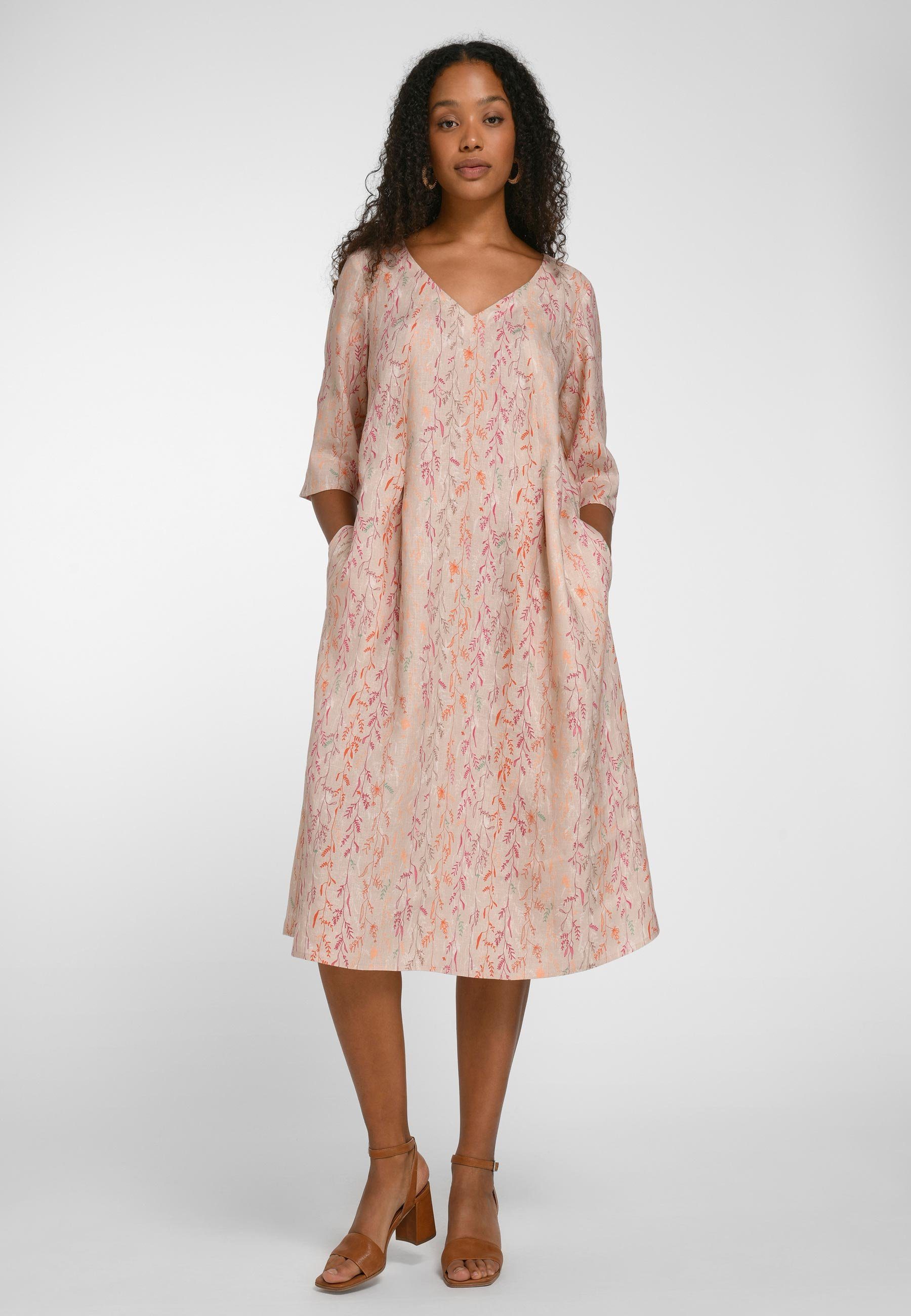 modernem A-Linien-Kleid Linen Aura Anna Design mit
