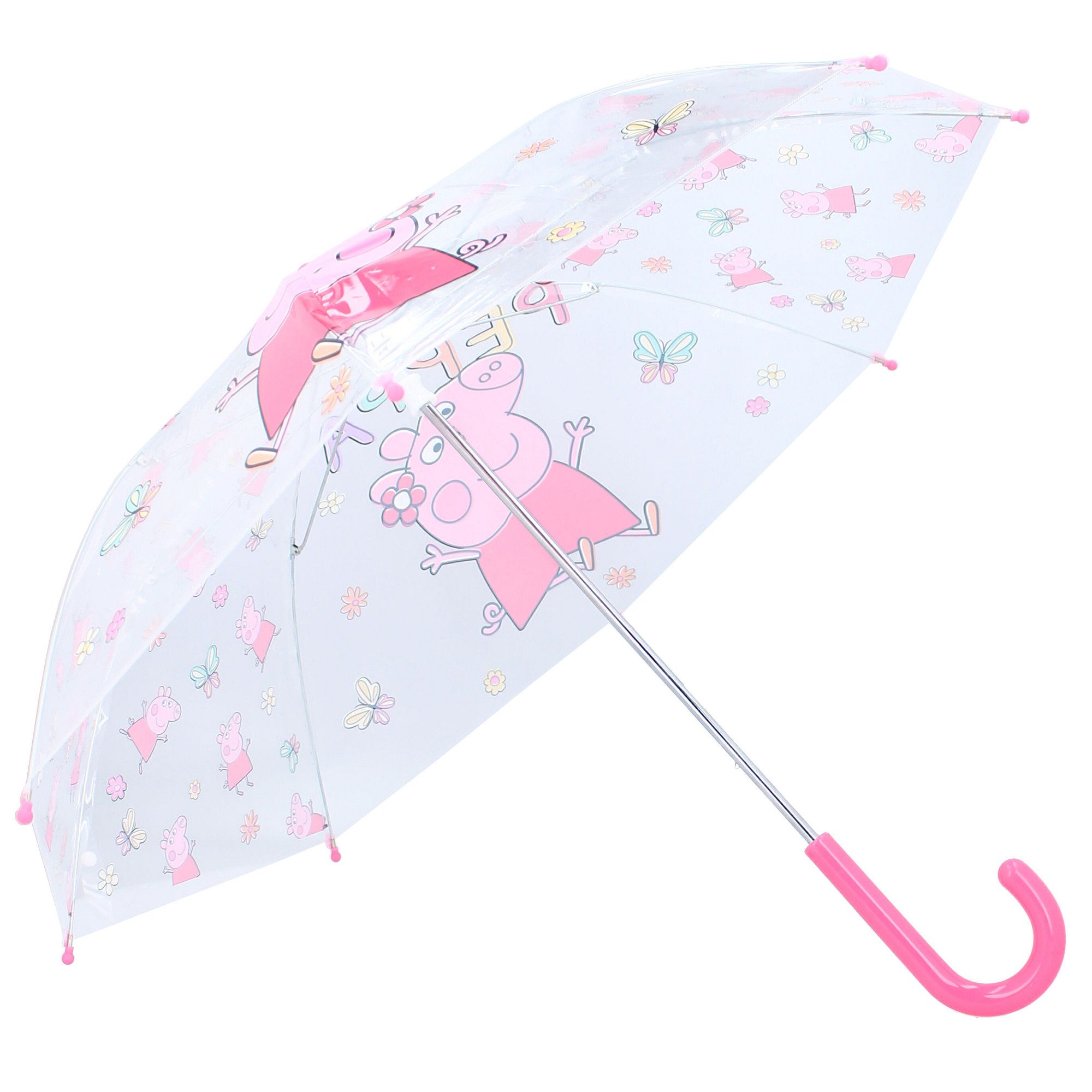 Peppa Pig Partnerschirm Schirm Ø 71 cm – Bunter Regenschirm für Kinder mit Peppa Pig Muster – Bild 2 von 5