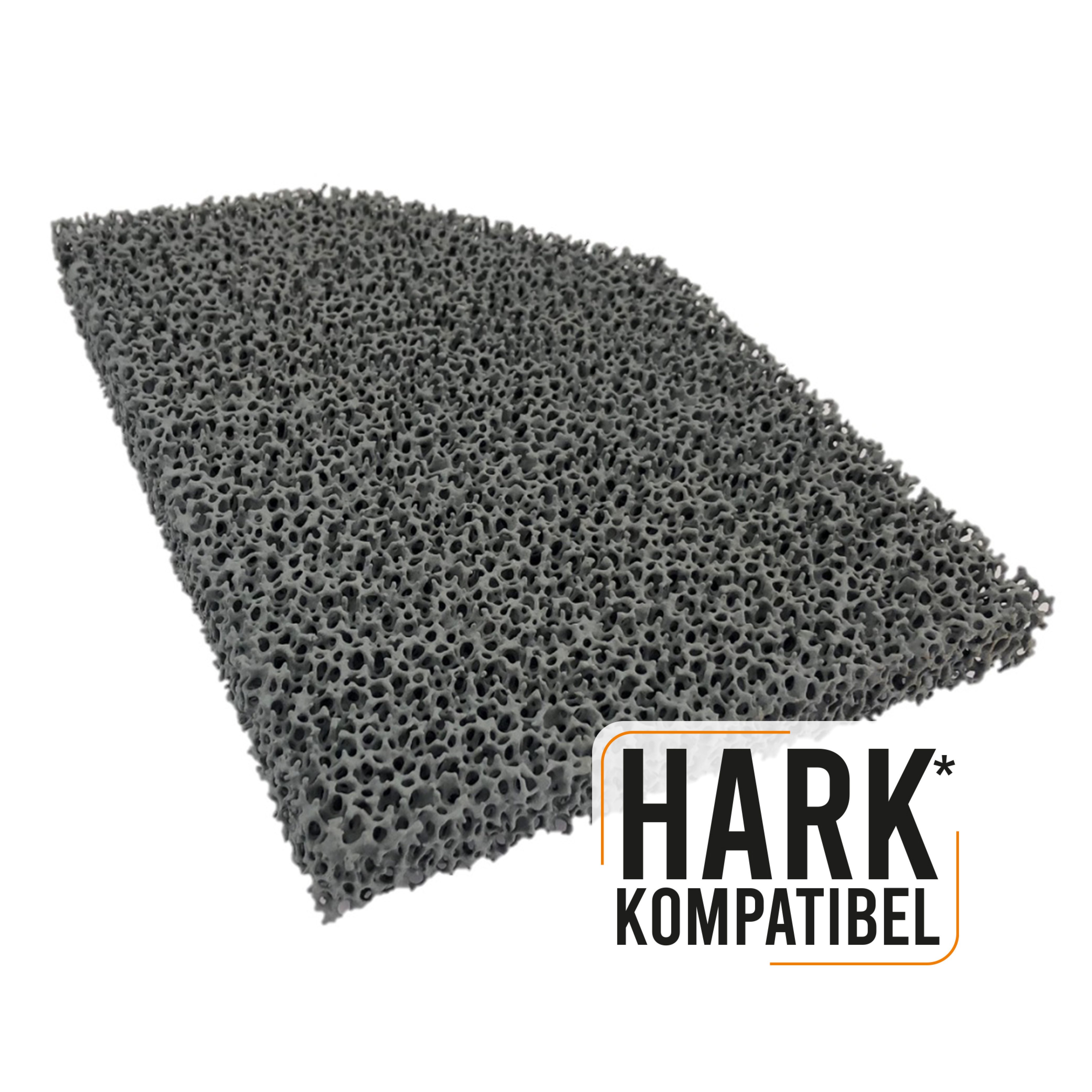 Feuerfest 123 GmbH Kaminofen-Erweiterungssegmet Feinstaub-Rußfilter angeschrägt, hitzebeständig – zum Nachrüsten, für passend für Hark*-Kaminofenmodelle, Reduzierung von Feinstaub durch Schaumkeramische Filter