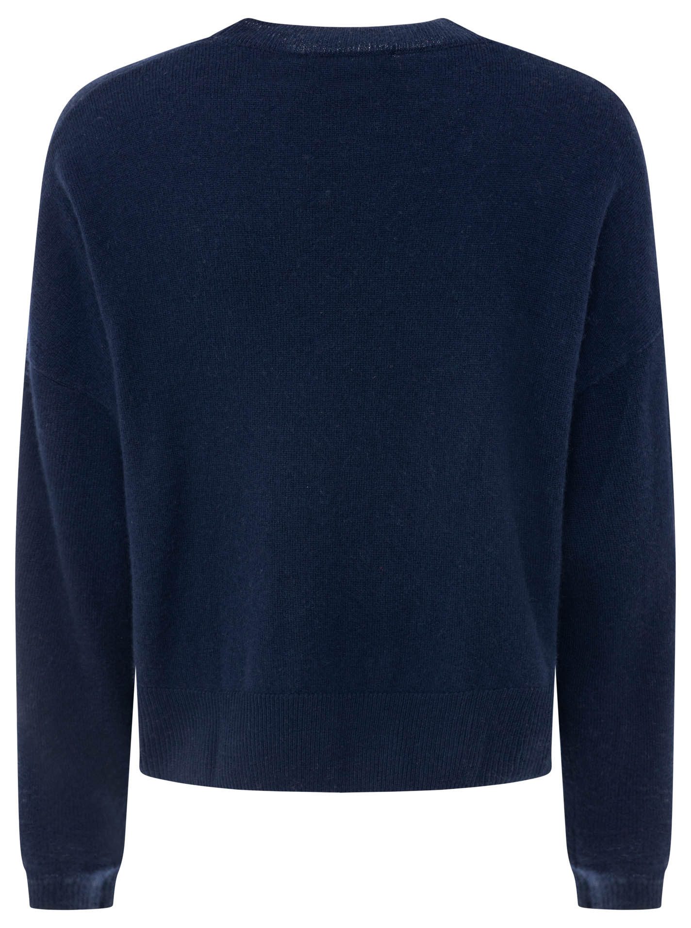 Zwillingsherz Kaschmirpullover Kastiger Rundhalspullover