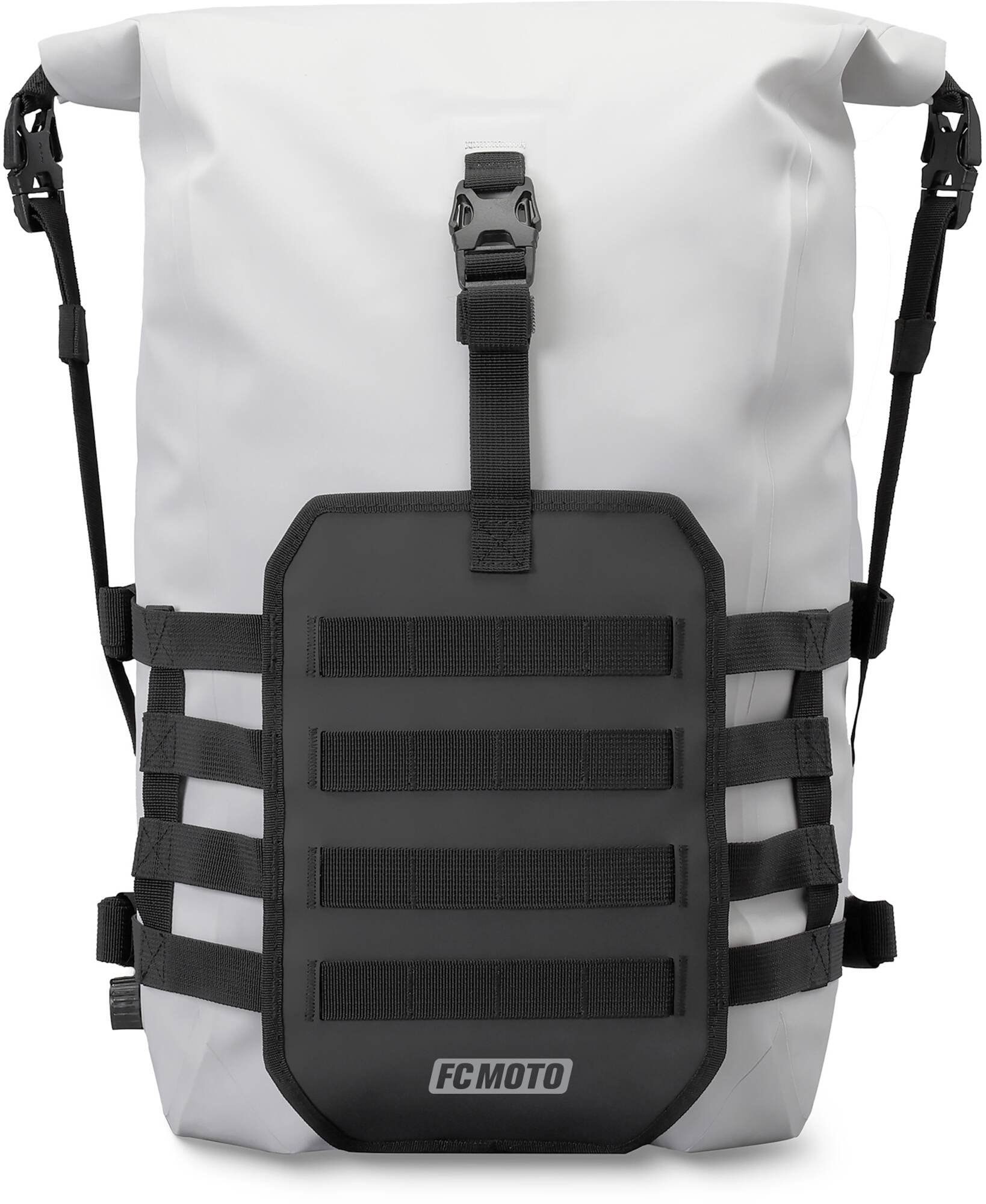 FC-Moto Freizeitrucksack Ever-ST Roll-Top 26 L wasserdichter Rucksack, Molle Befestigungssystem,reflektierende Elemente