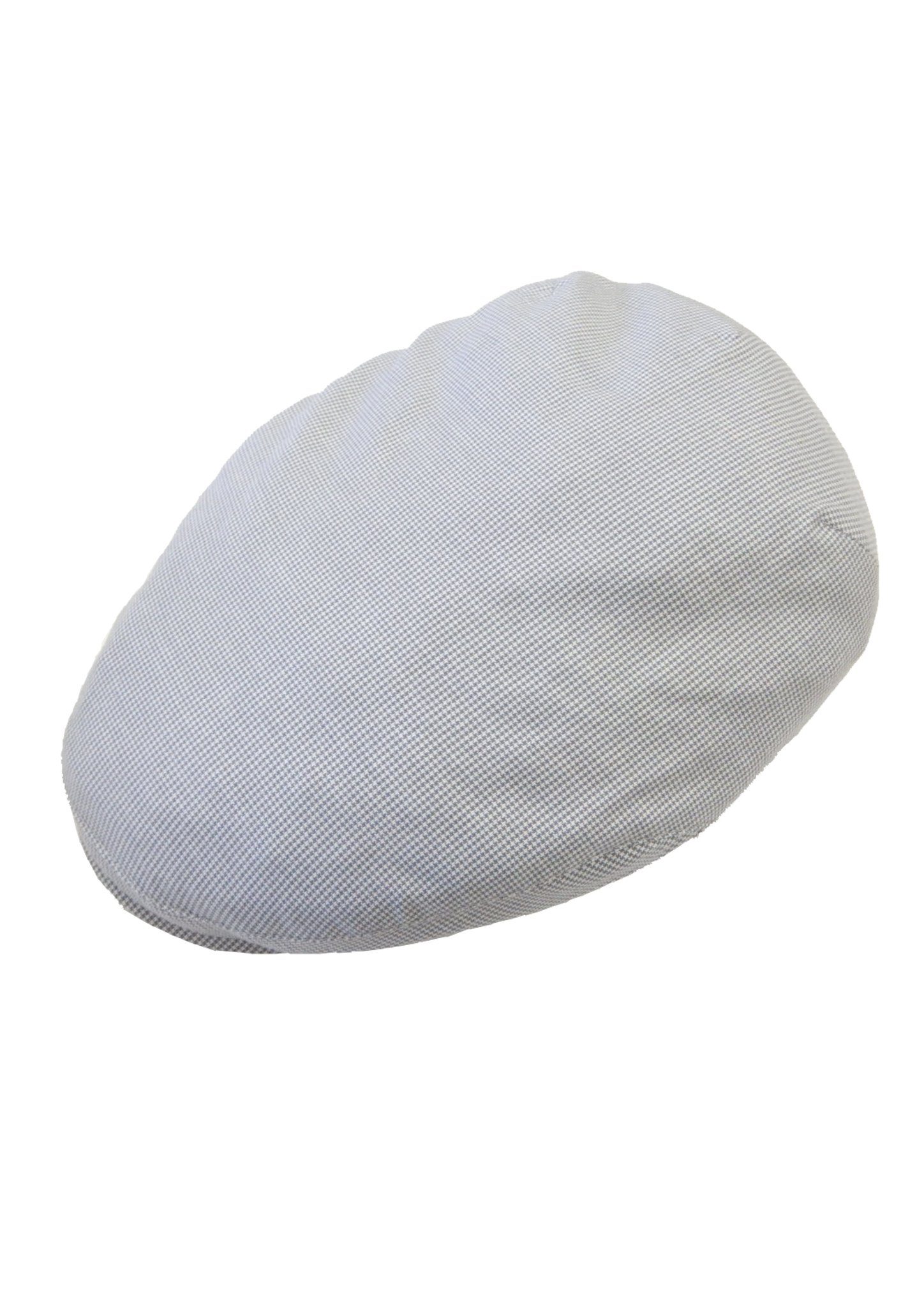 Chaplino Flat Cap in kleinem Karodesign grau | Flat Caps