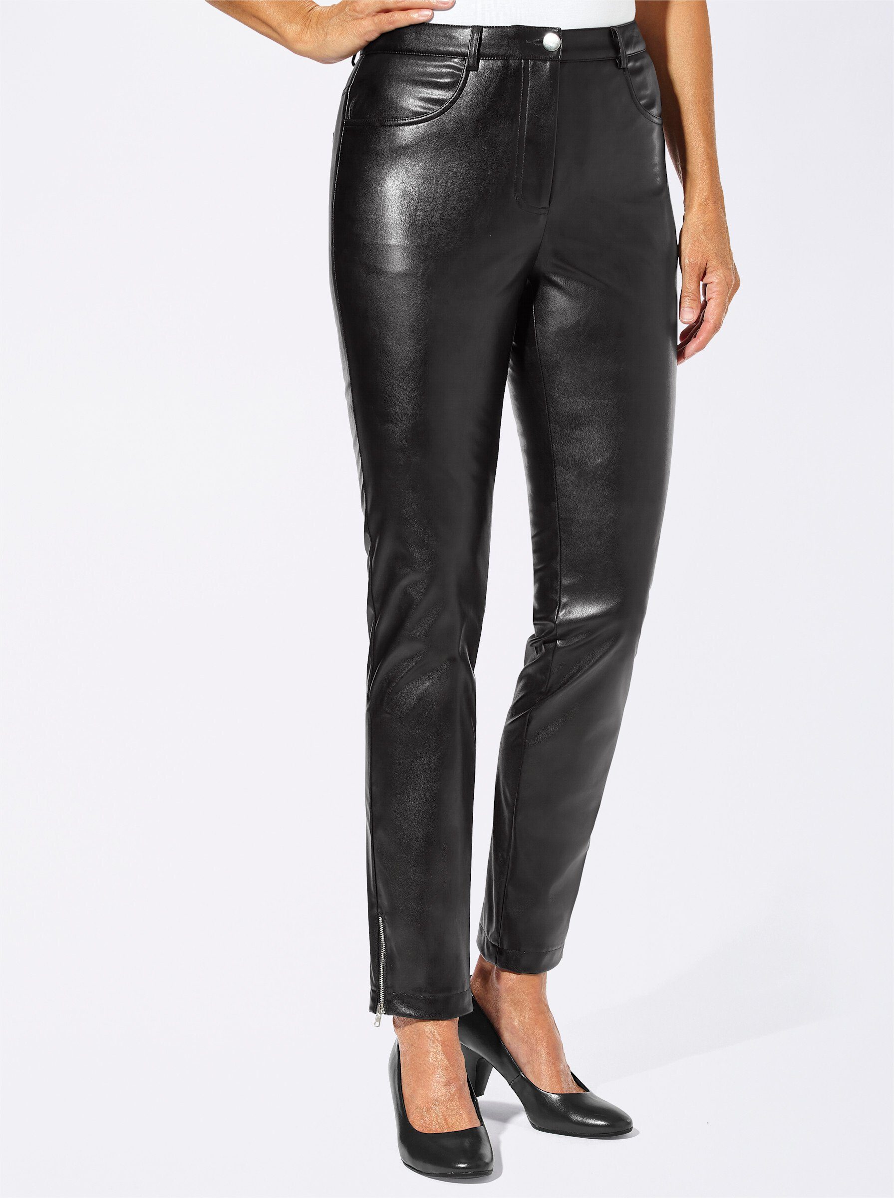 Witt Jerseyhose Lederimitathose Innenbeinlänge ca. 74 günstig online kaufen