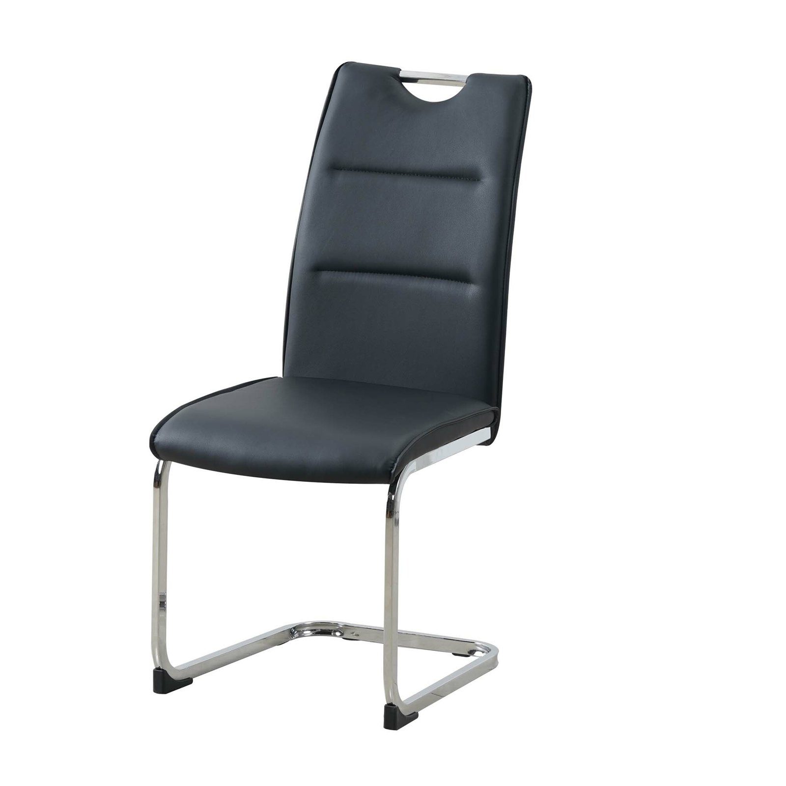 HTI-Line Freischwinger Schwingstuhl 4er Set PU schwarz DannyC (Set, 4 St), günstig online kaufen