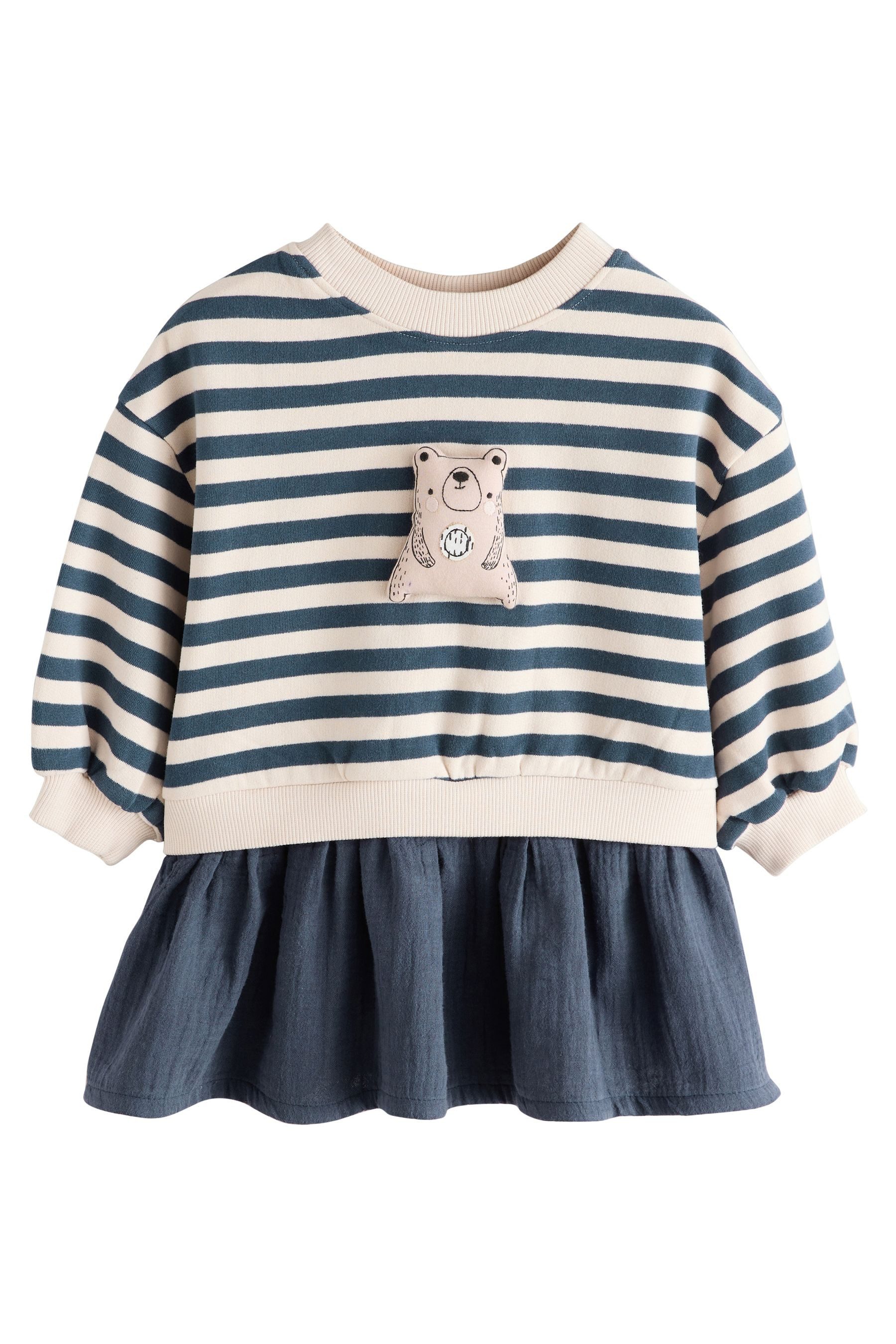 Next Sweatkleid Sweatshirtkleid mit Meshrock (1-tlg) günstig online kaufen