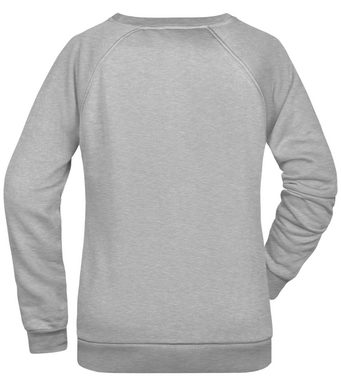 James & Nicholson Sweatshirt Leicht tailliertes Damen Sweatshirt mit Raglan Schnitt JN793 angeraute Innenseite, leicht feminine Form