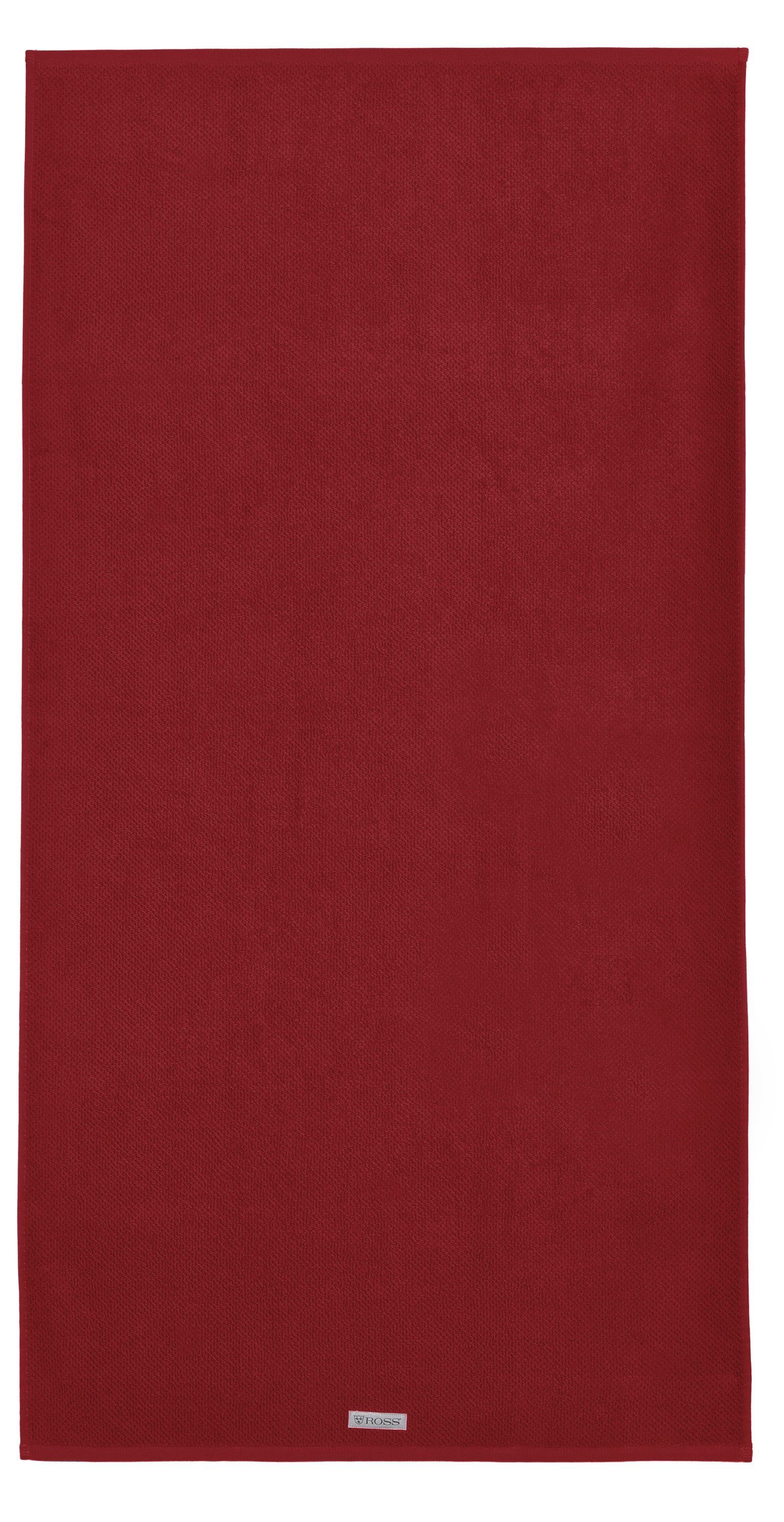 rubin, Handtuch Gästetuch (1-St), SELECTION Waschhandschuh GOTS Handtuch Frottee 4007-14, rechteckig ROSS Verifiziert, Duschtuch Serie ROSS