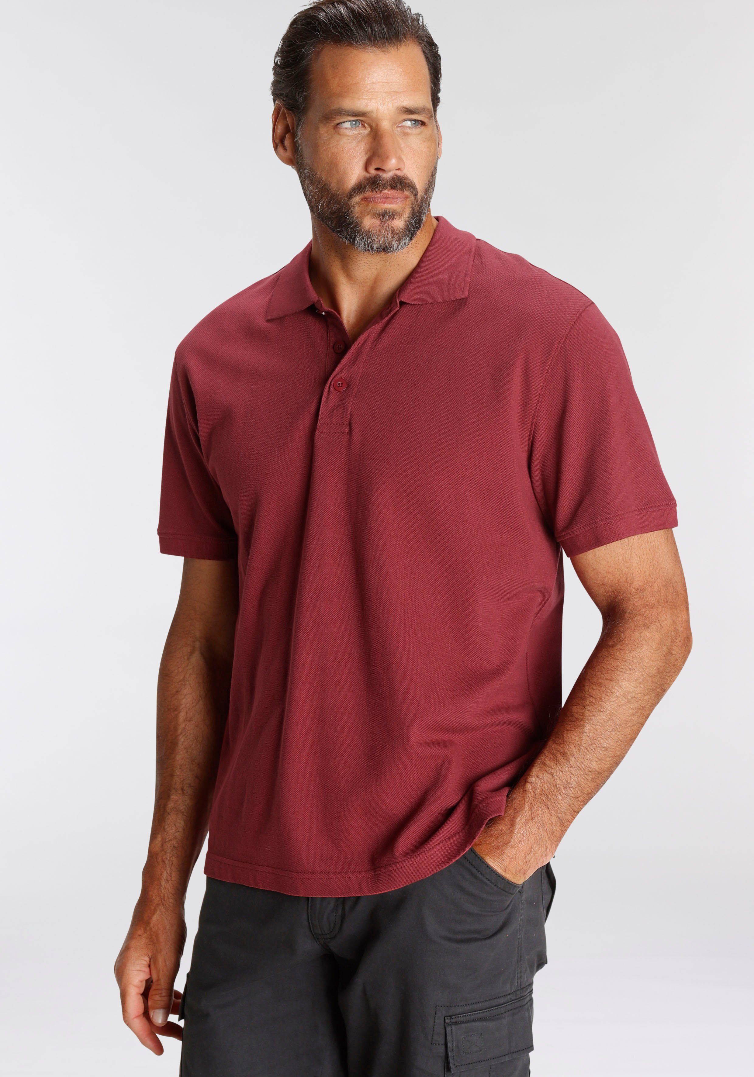 Man's World Poloshirt Kurzarm, lockere Passform, unifarben günstig online kaufen
